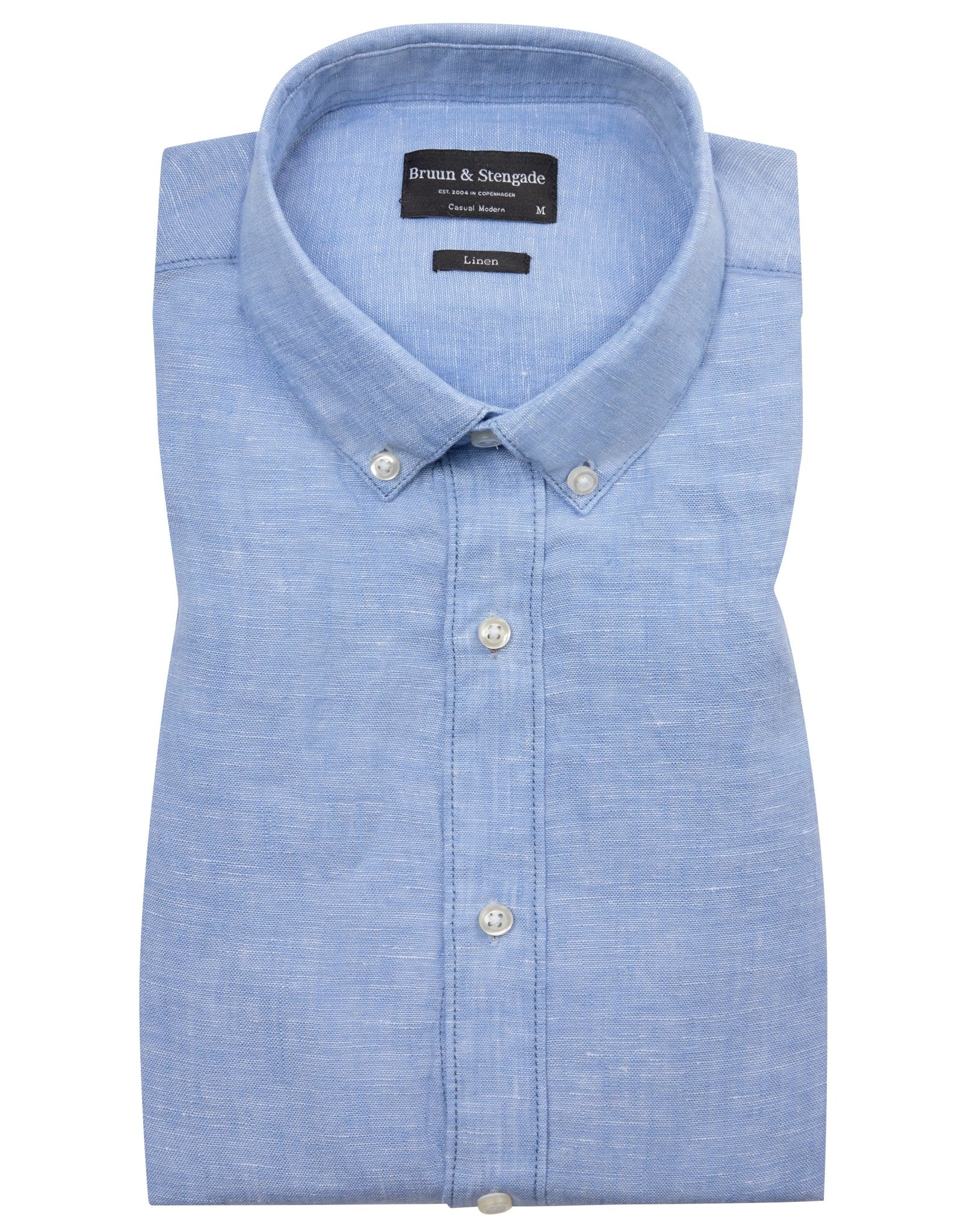 BS Carlos Casual Modern Fit Skjorte - Light Blue