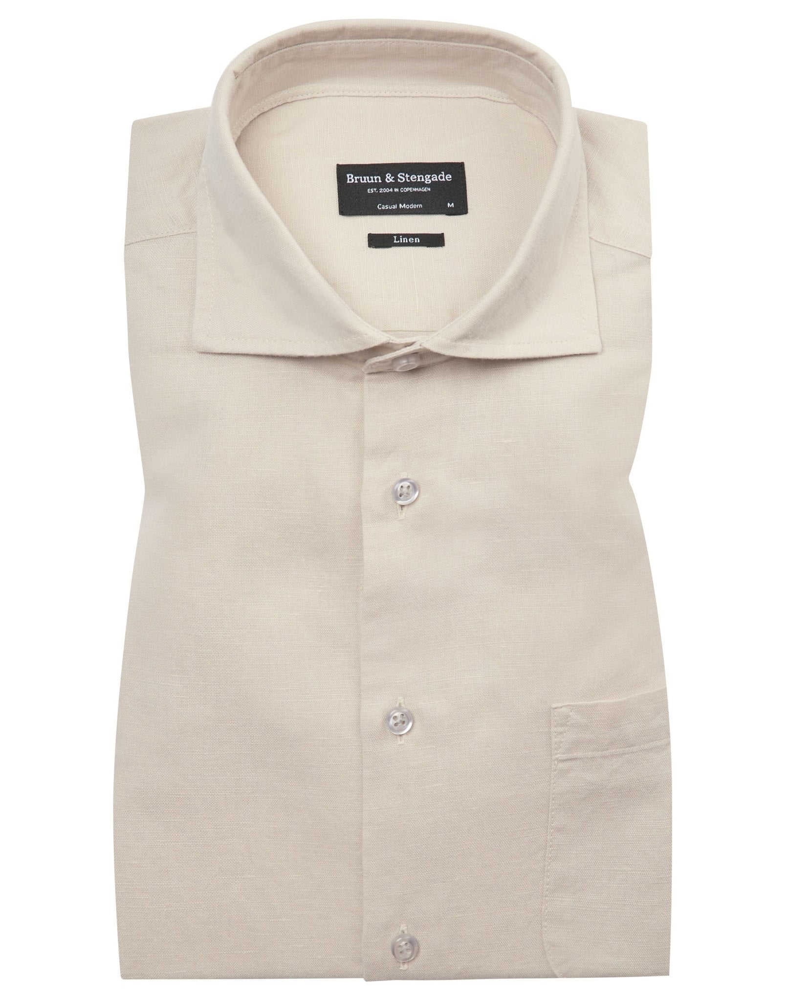 BS Daniel Casual Modern Fit Skjorte - Sand