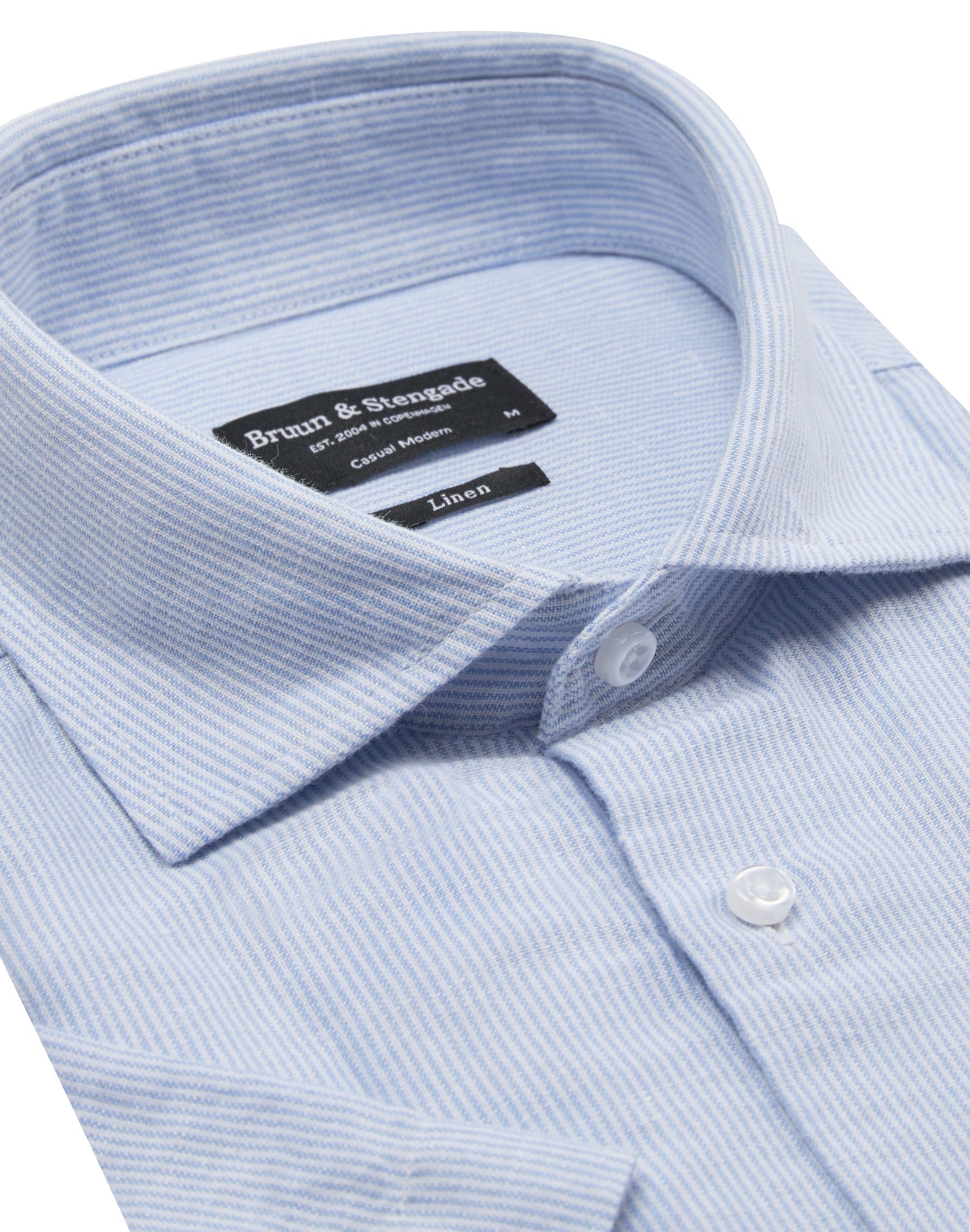 BS Lewis Casual Modern Fit Skjorte - Light Blue/White