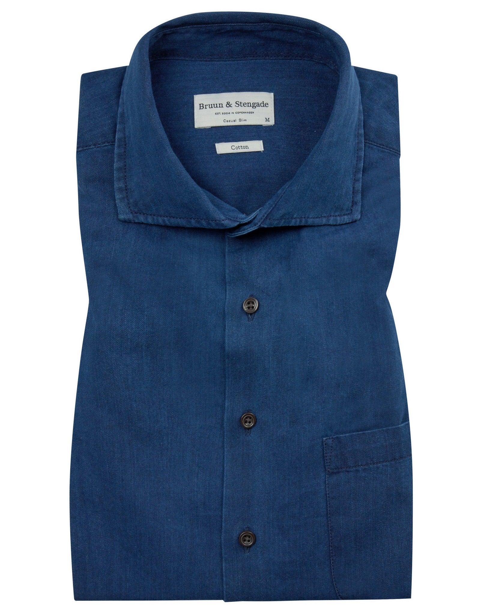 BS Norris Casual Slim Fit Skjorte - Indigo