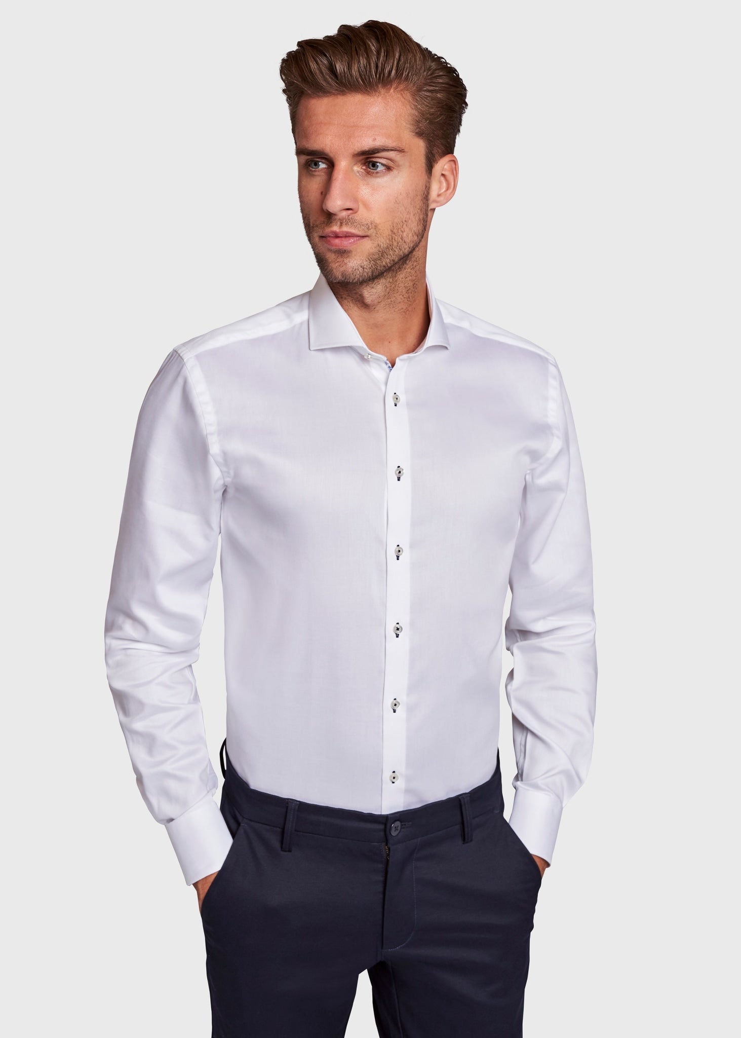 BS Ricci Modern Fit Shirt - White