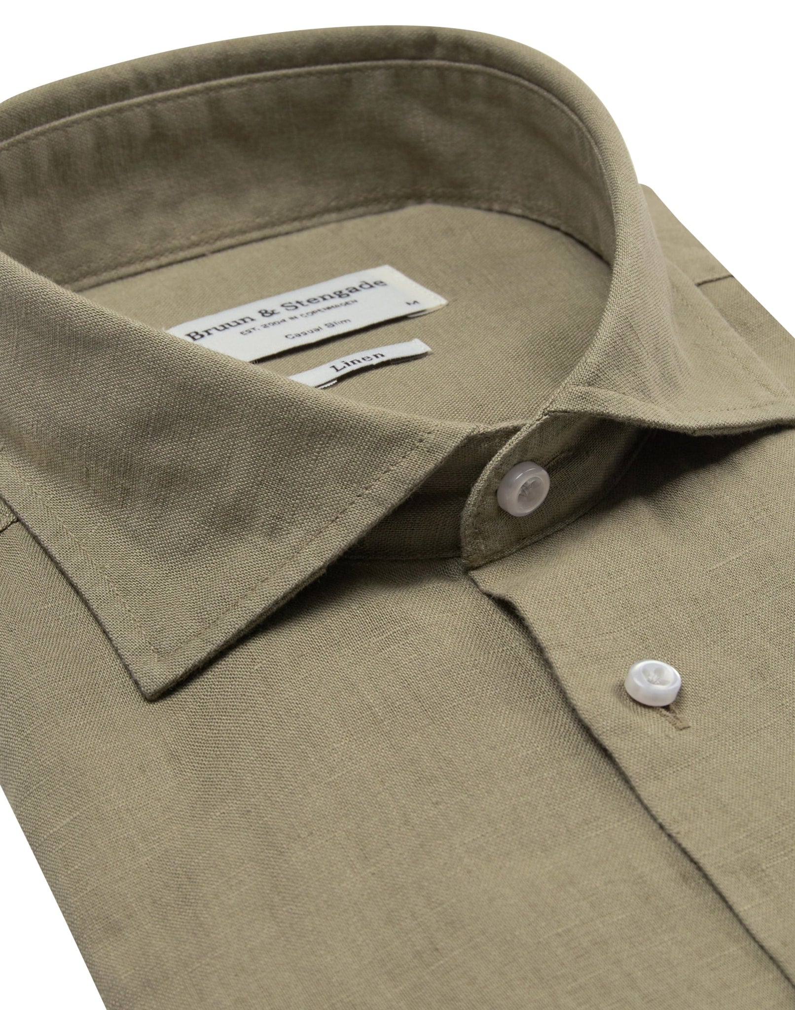 BS Ricciardo Casual Slim Fit Skjorte - Army