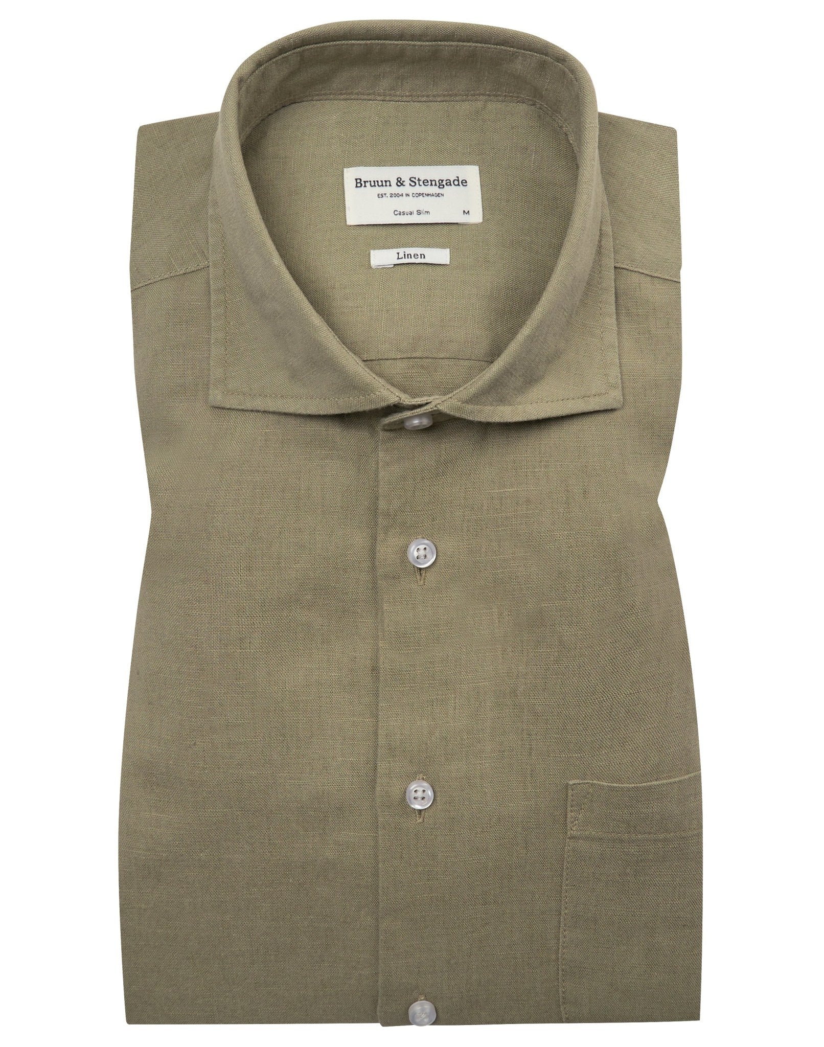 BS Ricciardo Casual Slim Fit Skjorte - Army