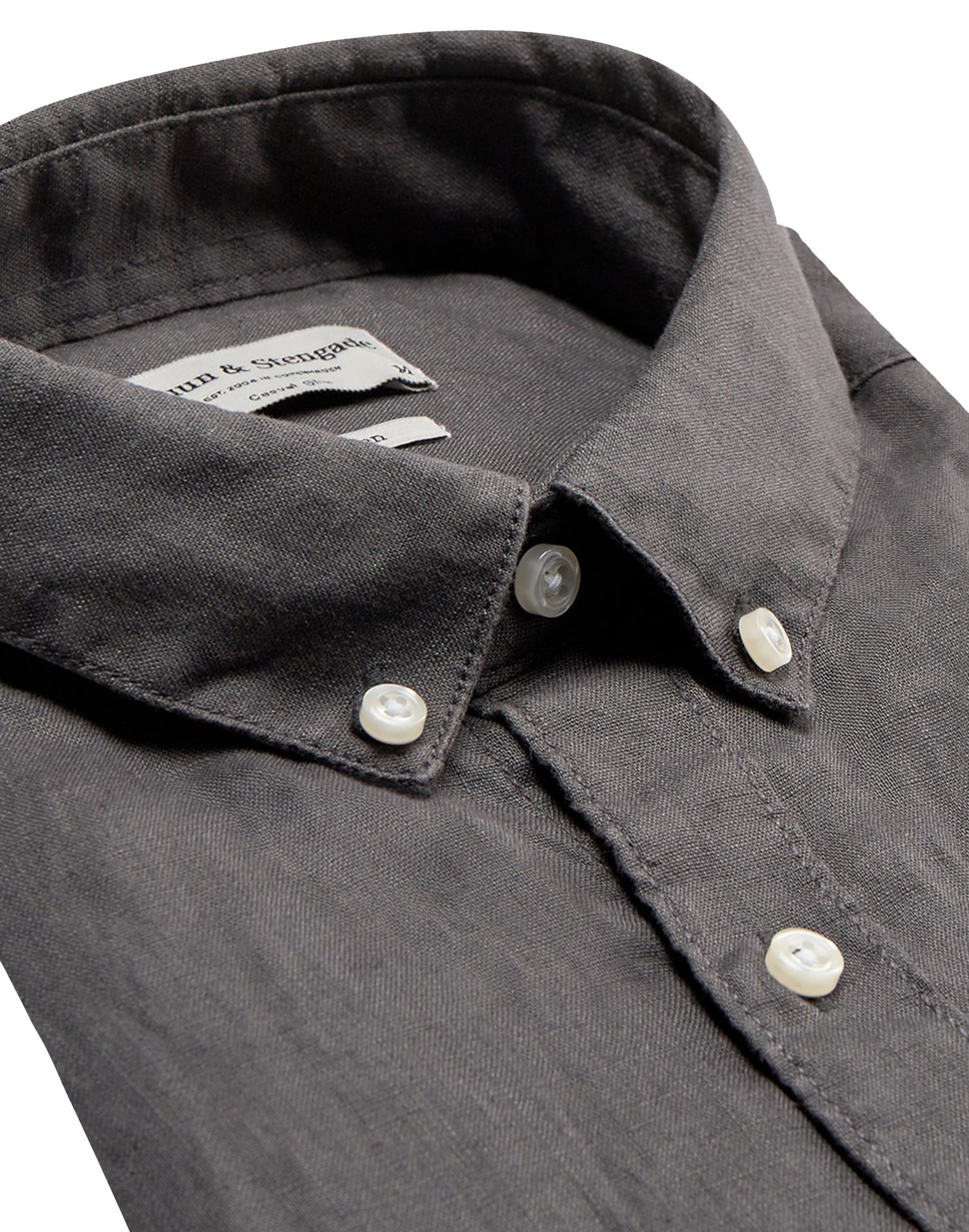 BS Sainz Casual Slim Fit Skjorte - Charcoal