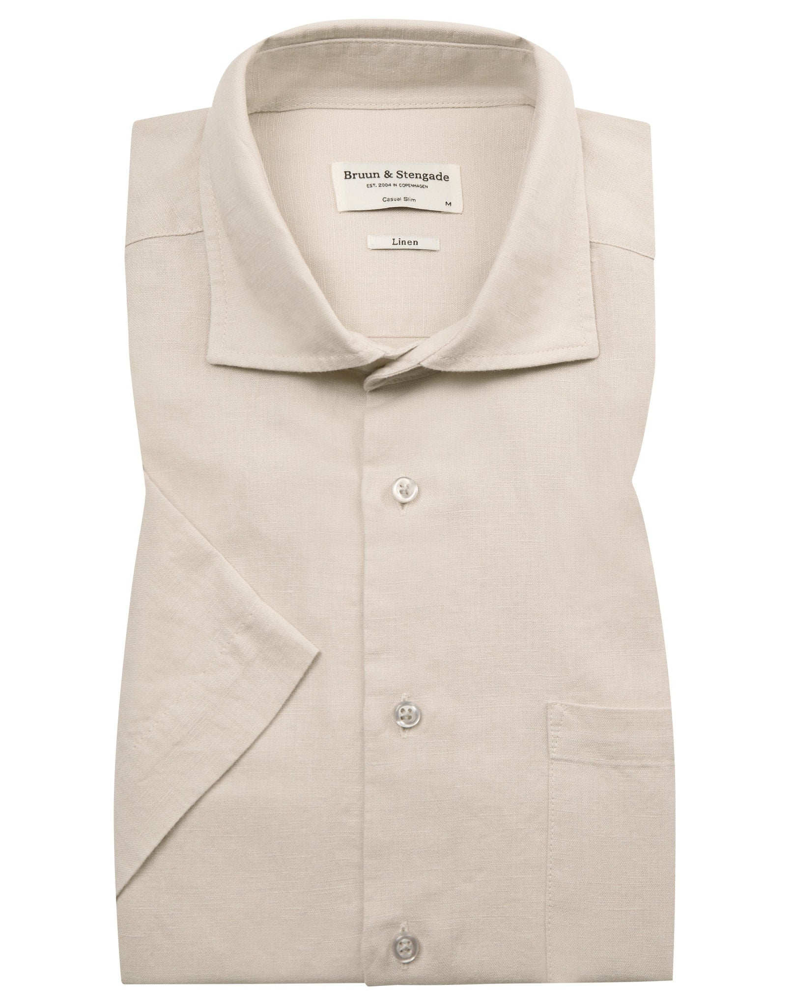BS Verstappen Casual Slim Fit Skjorte - Sand