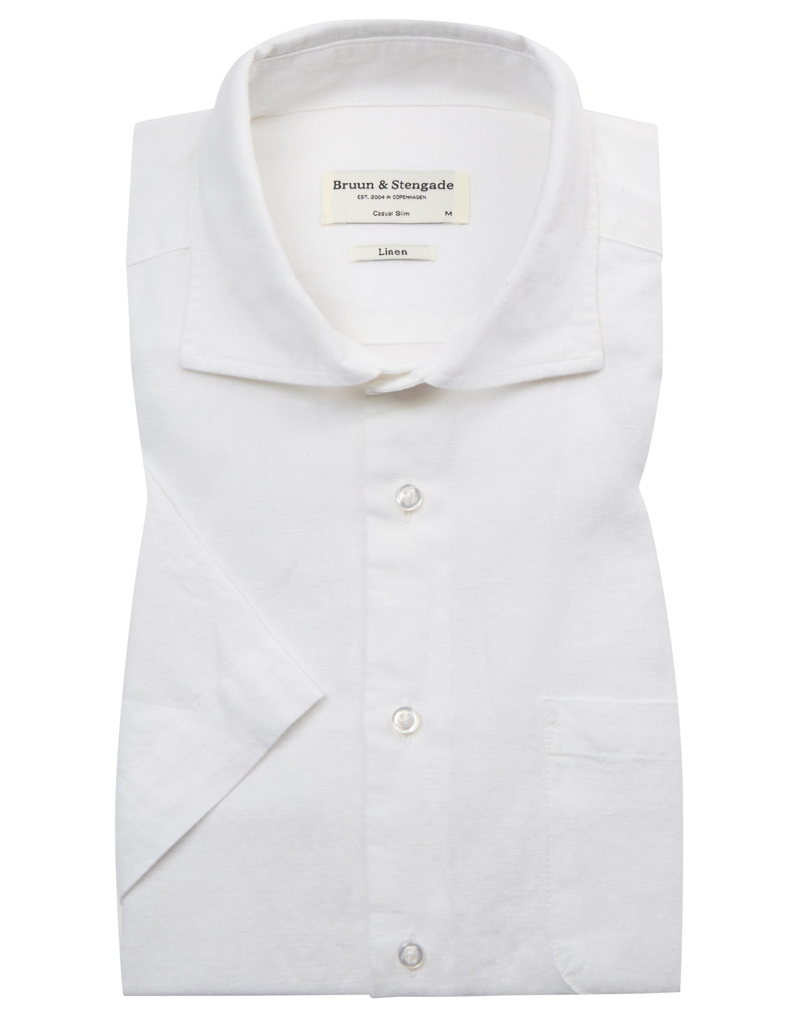 BS Verstappen Casual Slim Fit Skjorte - White