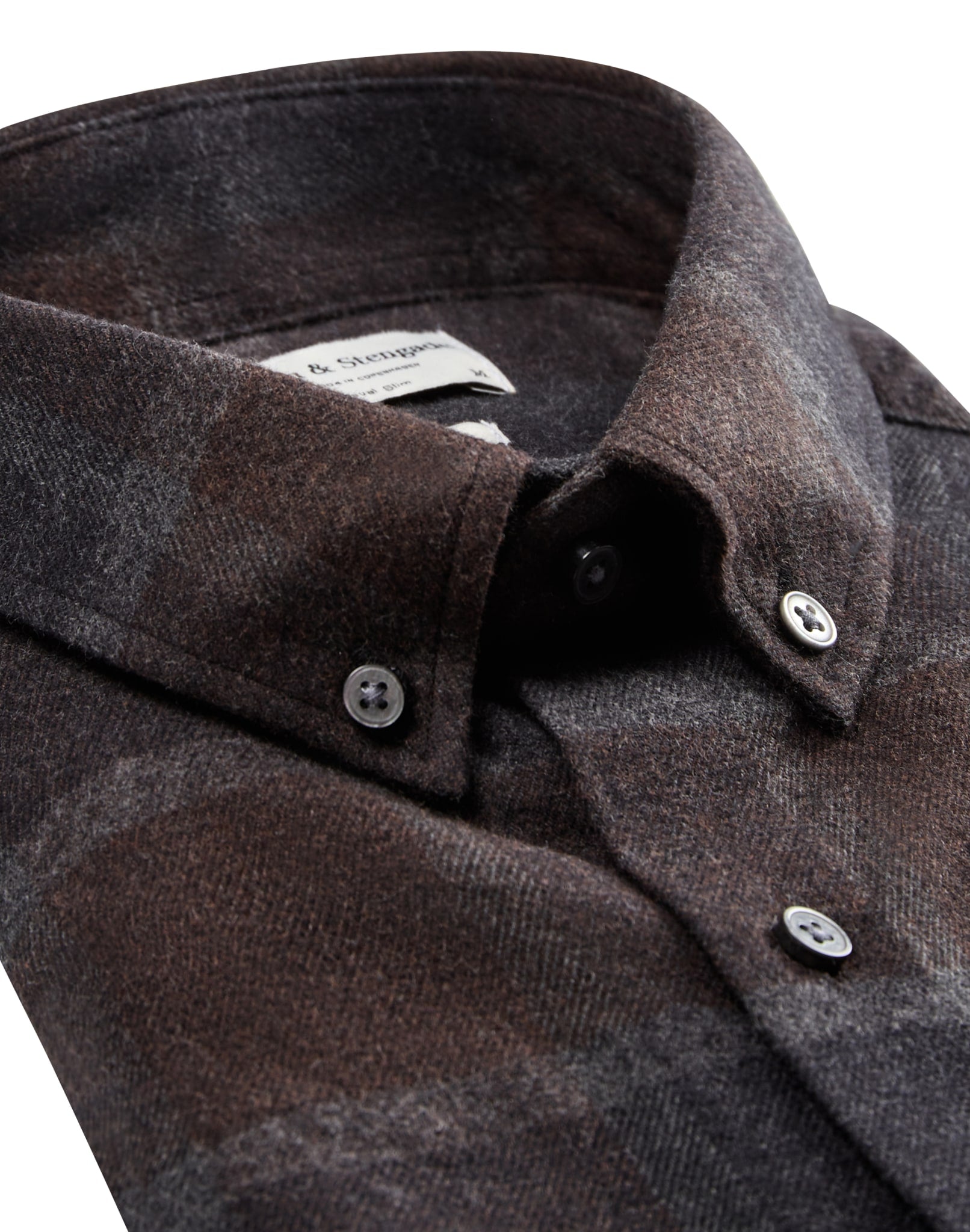 BS Asker casual slim fit Skjorte - Charcoal