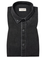 BS Elverum casual slim fit shirt - Black