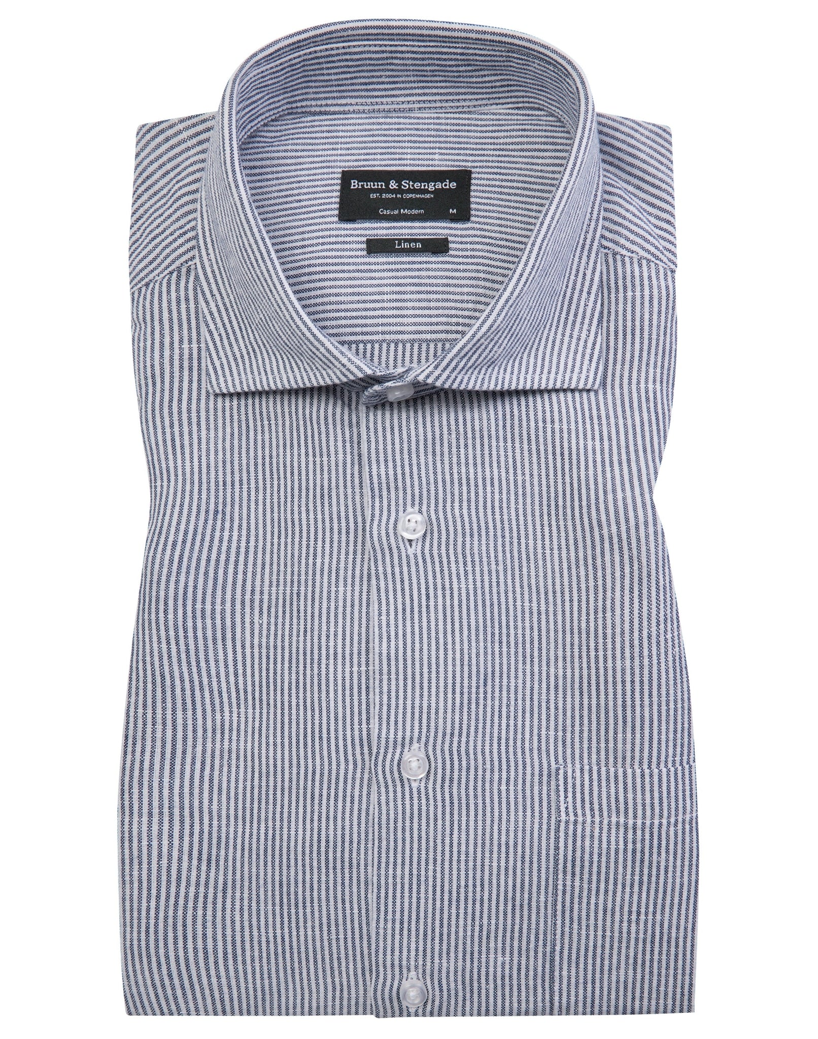 BS Fernando Casual Modern Fit Skjorte - Blue/White