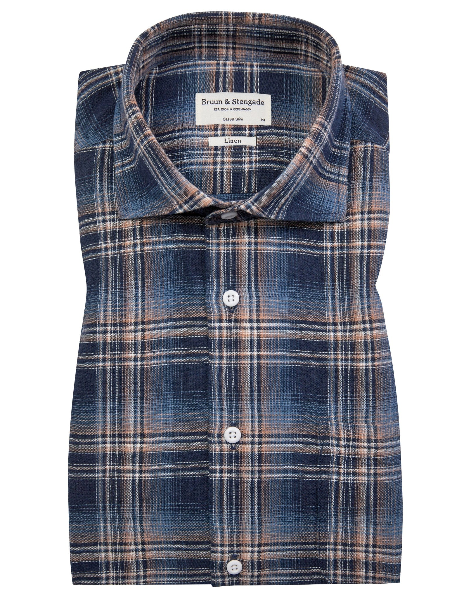 BS Gasly Casual Slim Fit Skjorte - Dark Blue