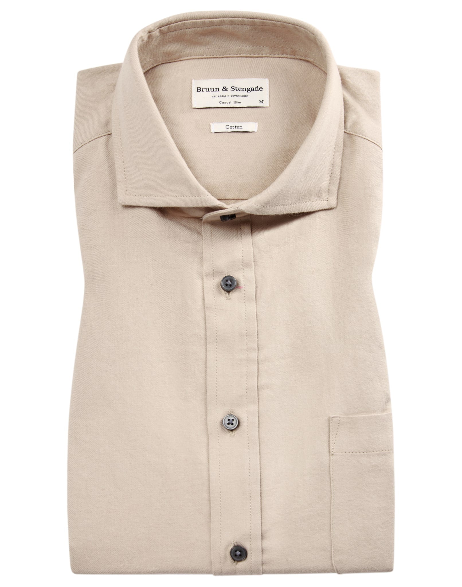 BS Halden casual slim fit Skjorte - Sand