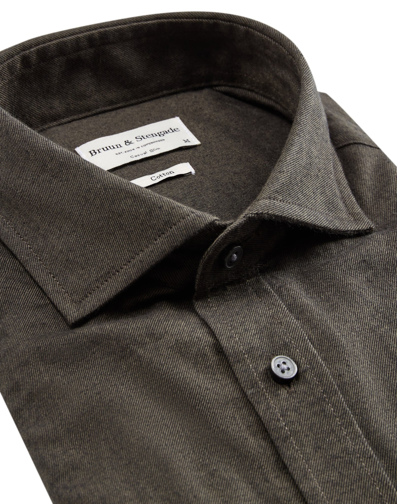BS Halden casual slim fit Skjorte - Dark Green