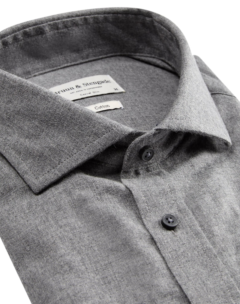 BS Halden casual slim fit shirt - Grey