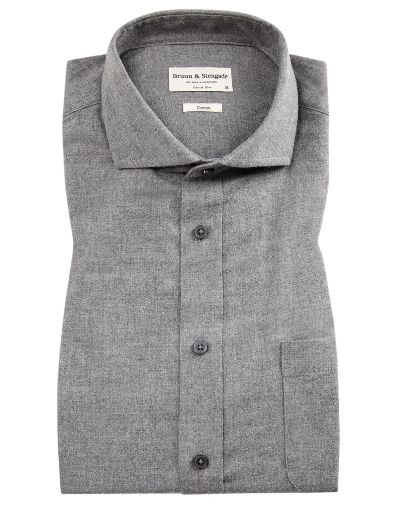 BS Halden casual slim fit shirt - Grey