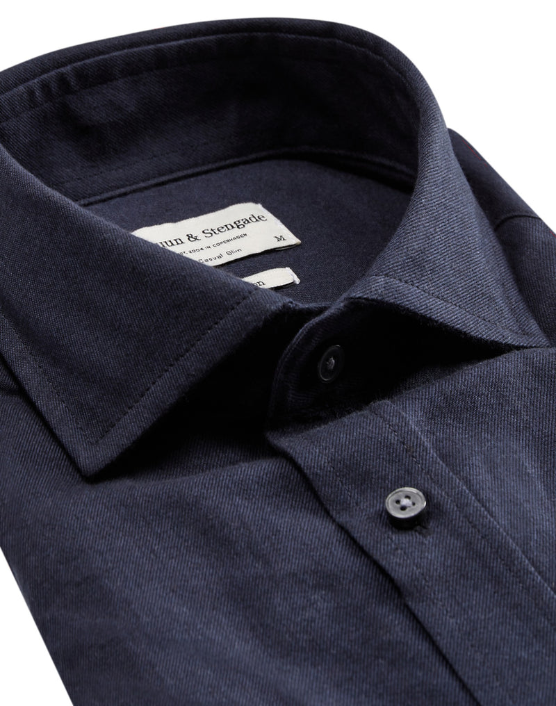 BS Halden casual slim fit shirt - Navy
