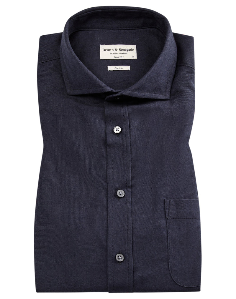 BS Halden casual slim fit shirt - Navy