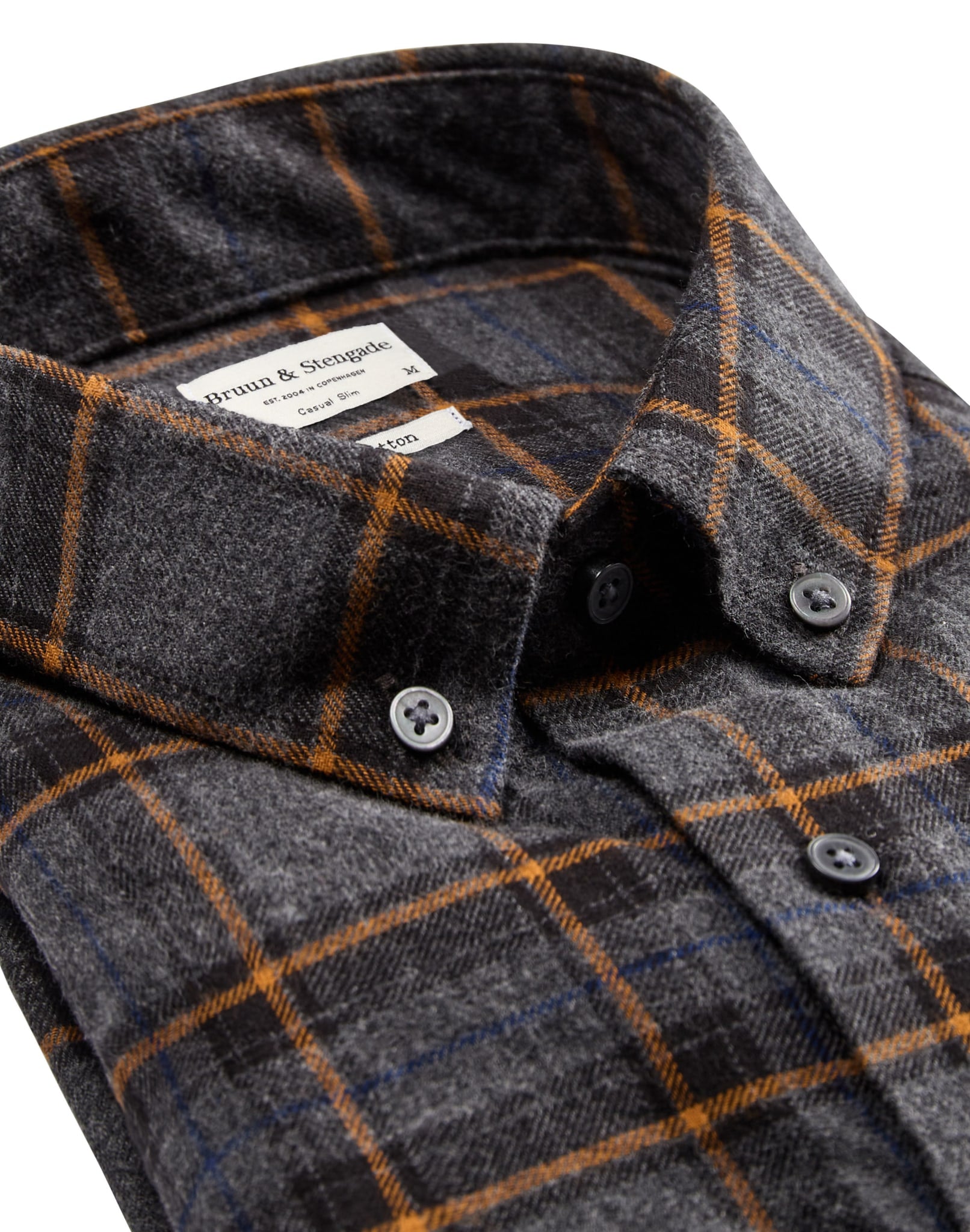 BS Hamar casual slim fit Skjorte - Dark Grey