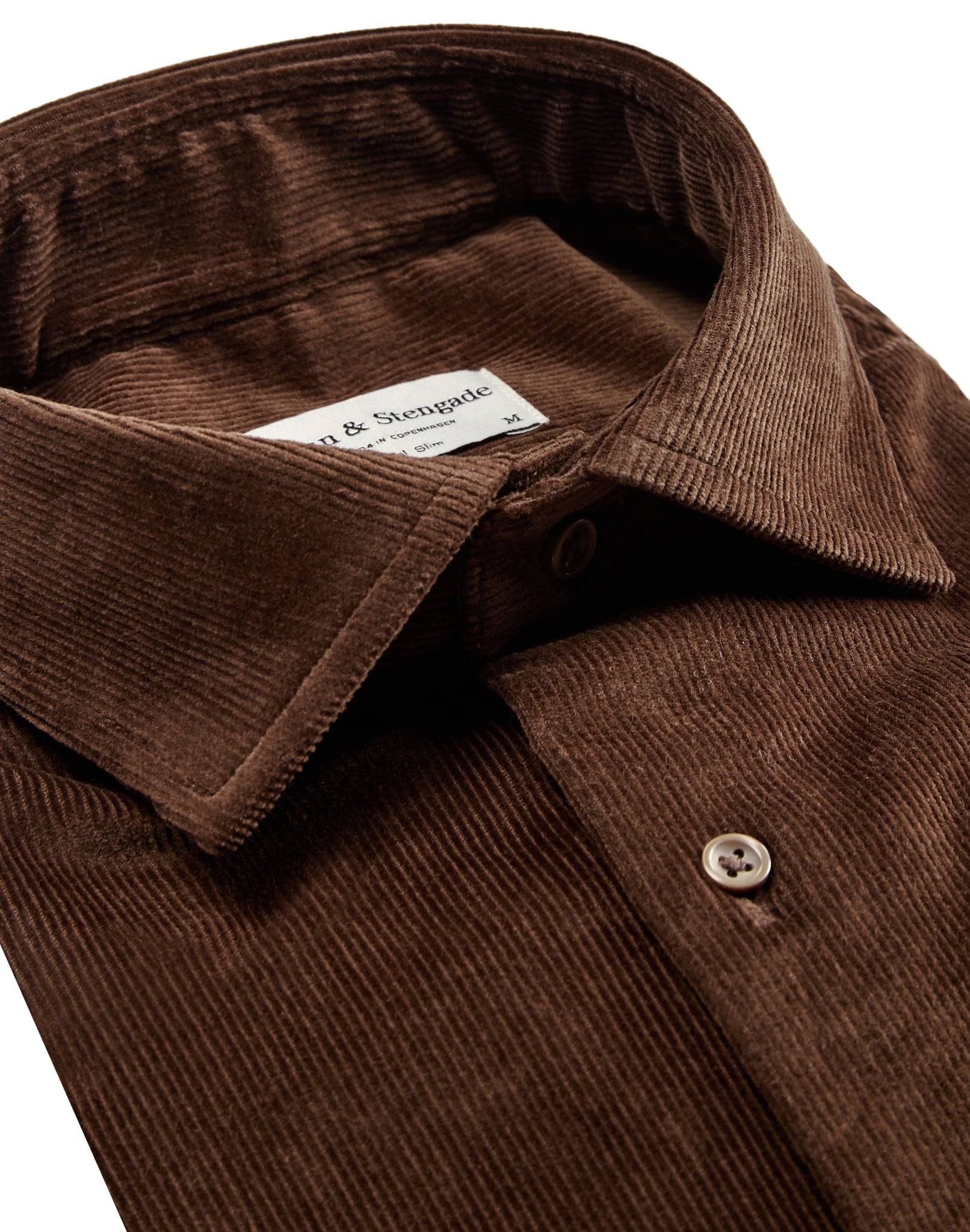 BS Kongsberg casual slim fit Skjorte - Brown