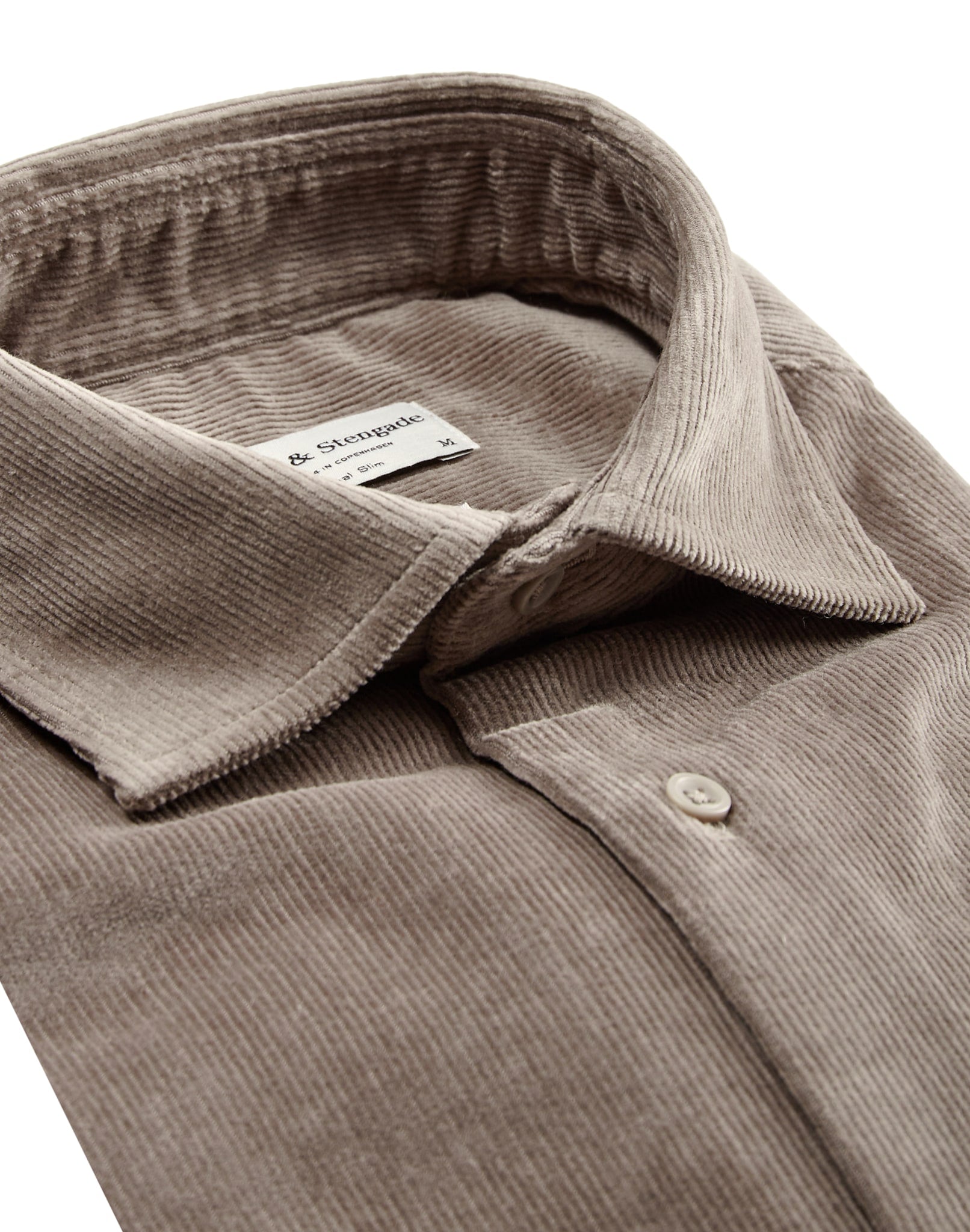 BS Kongsberg casual slim fit Skjorte - Mud