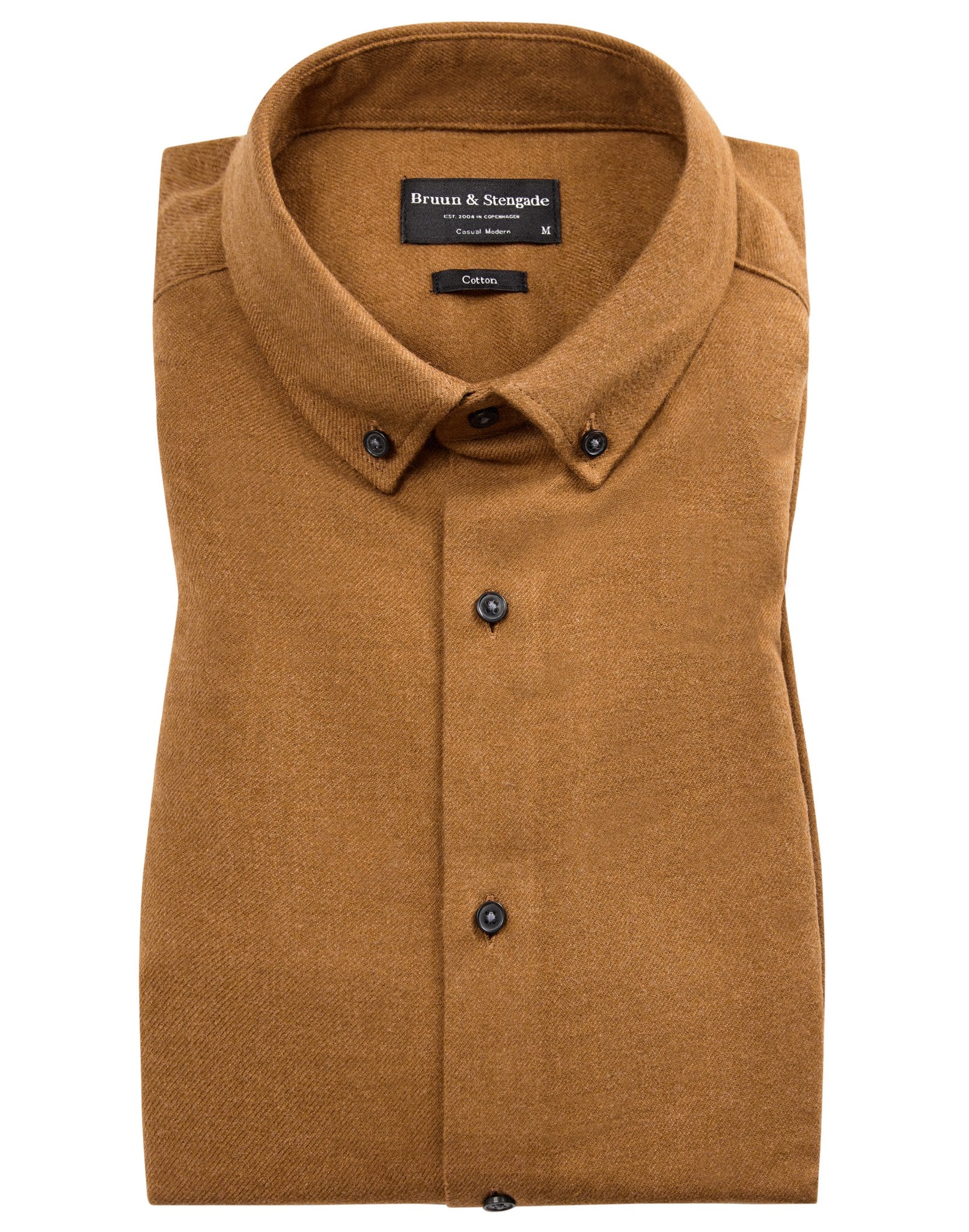 BS Oslo casual modern fit Skjorte - Camel