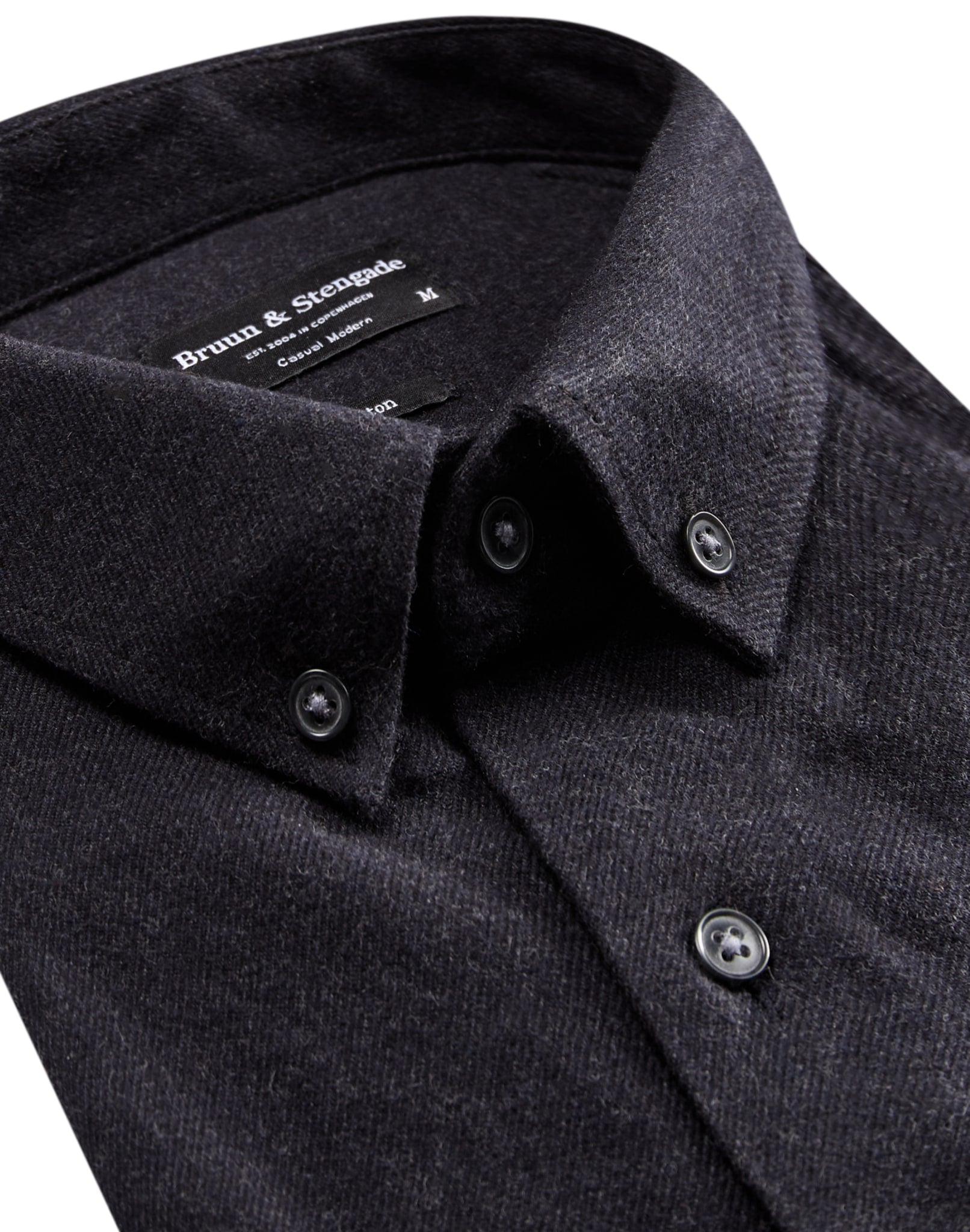 BS Tromsoe casual slim fit Skjorte - Charcoal