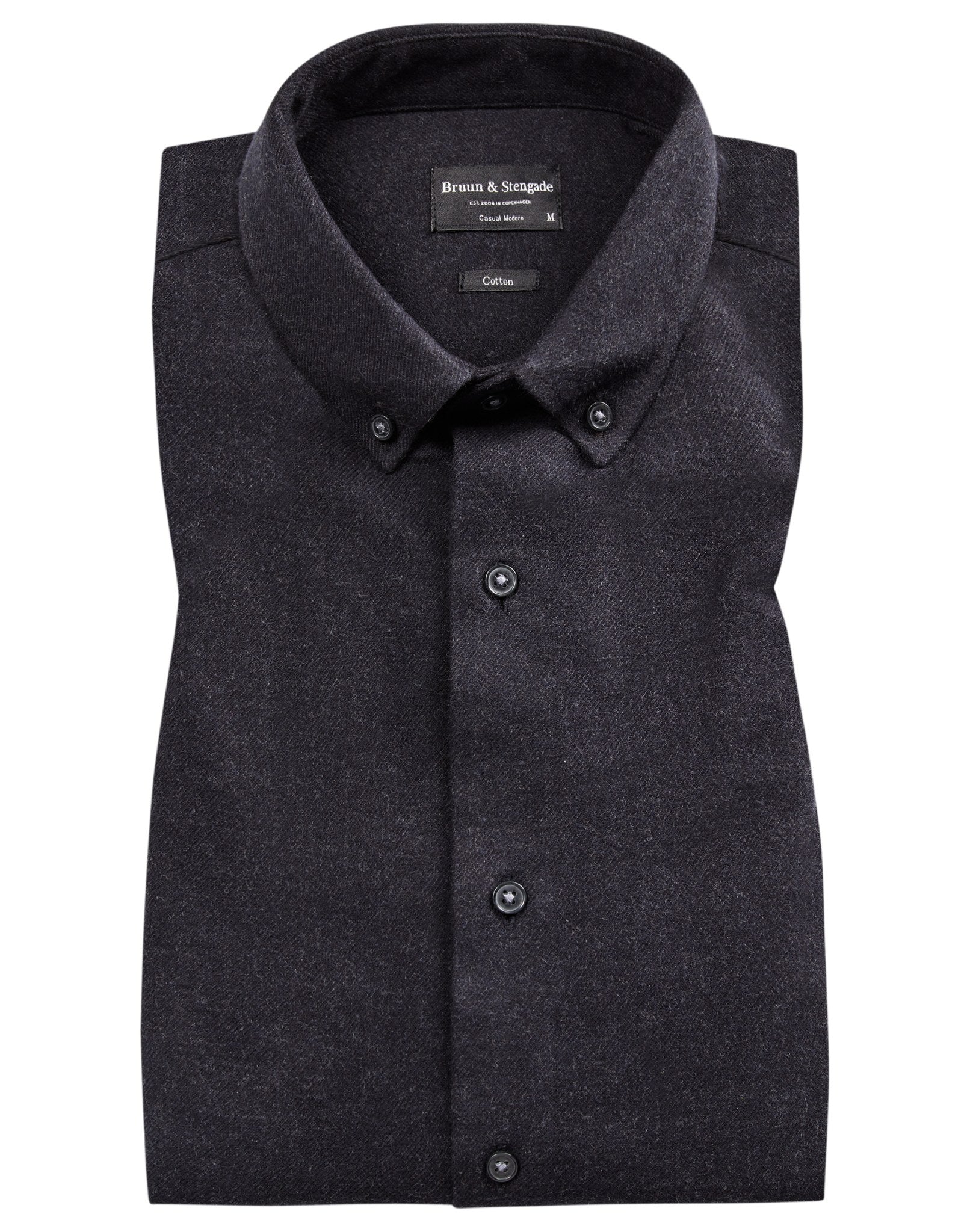 BS Tromsoe casual slim fit Skjorte - Charcoal