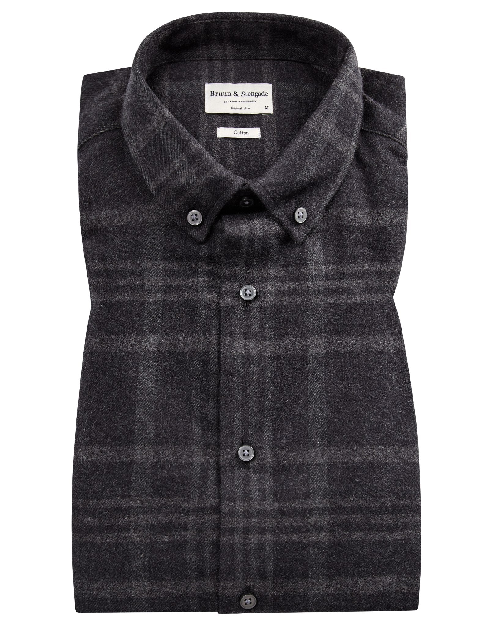BS Sarpsborg casual slim fit Skjorte - Black