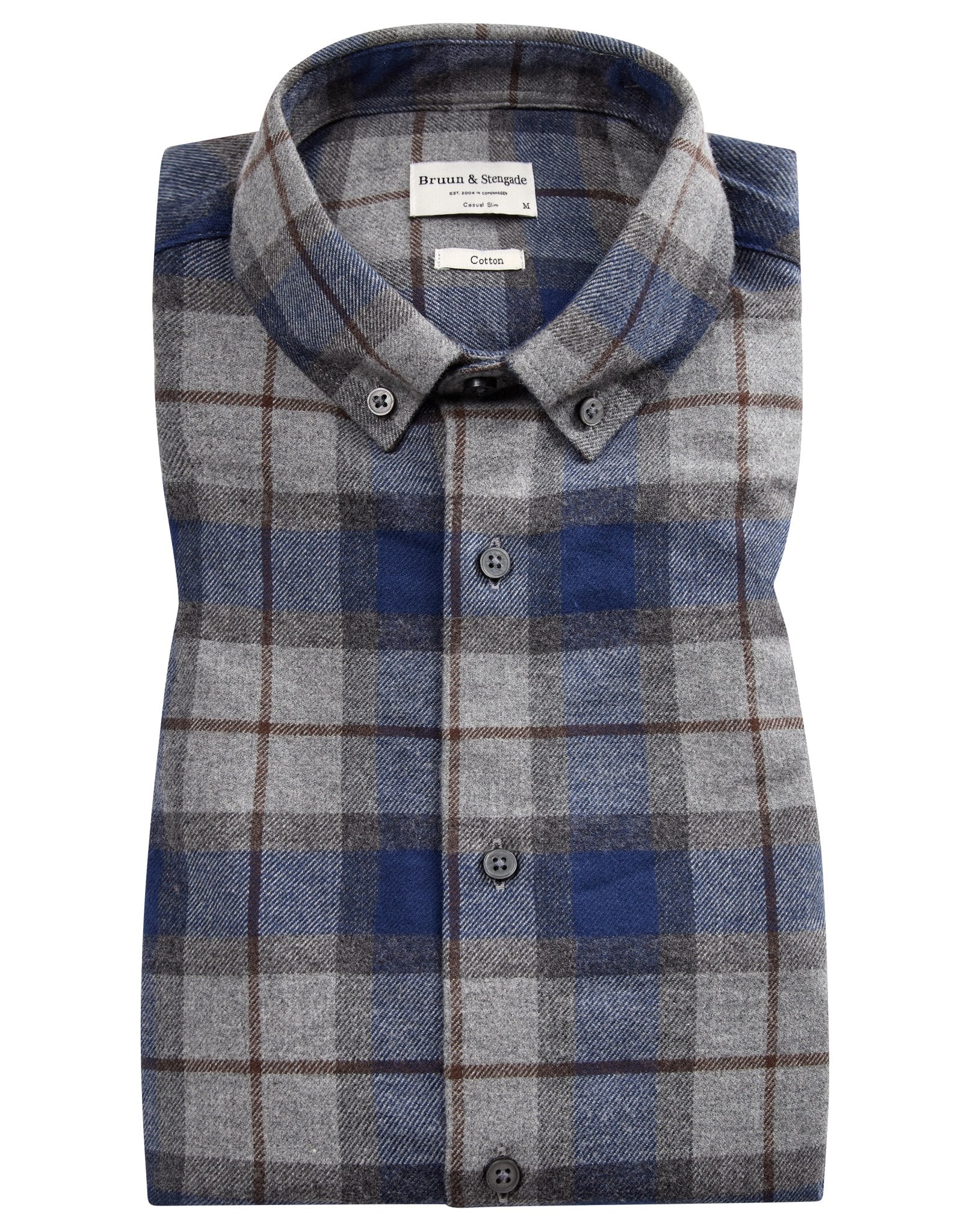 BS Skien casual slim fit Skjorte - Blue
