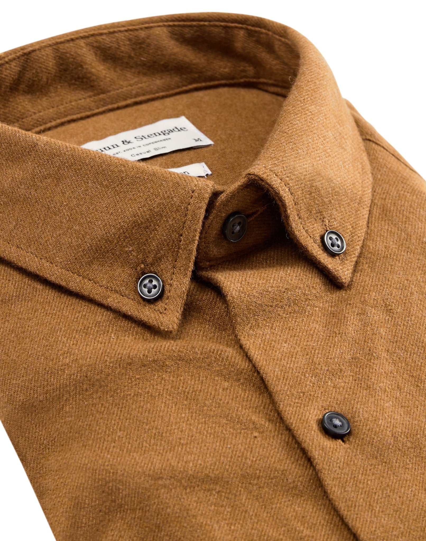 BS Tromsoe casual slim fit Skjorte - Camel