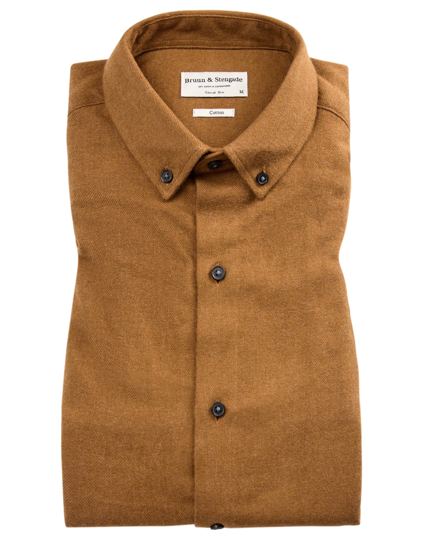 BS Tromsoe casual slim fit Skjorte - Camel