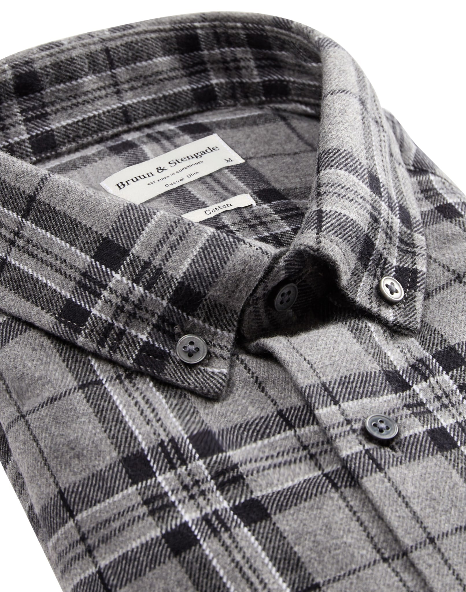 BS Trondheim casual slim fit Skjorte - Grey