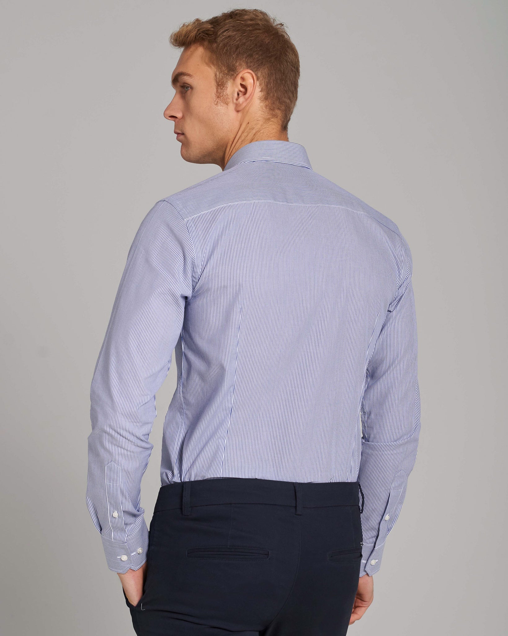 BS Birch Slim Fit Shirt - Dark Blue