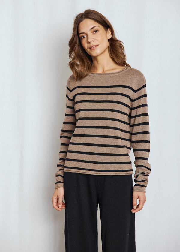 BS Ophelia Regular Fit Knitwear - Brown/Black