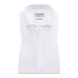 BS Bond Slim Fit Smoking Shirt White - White