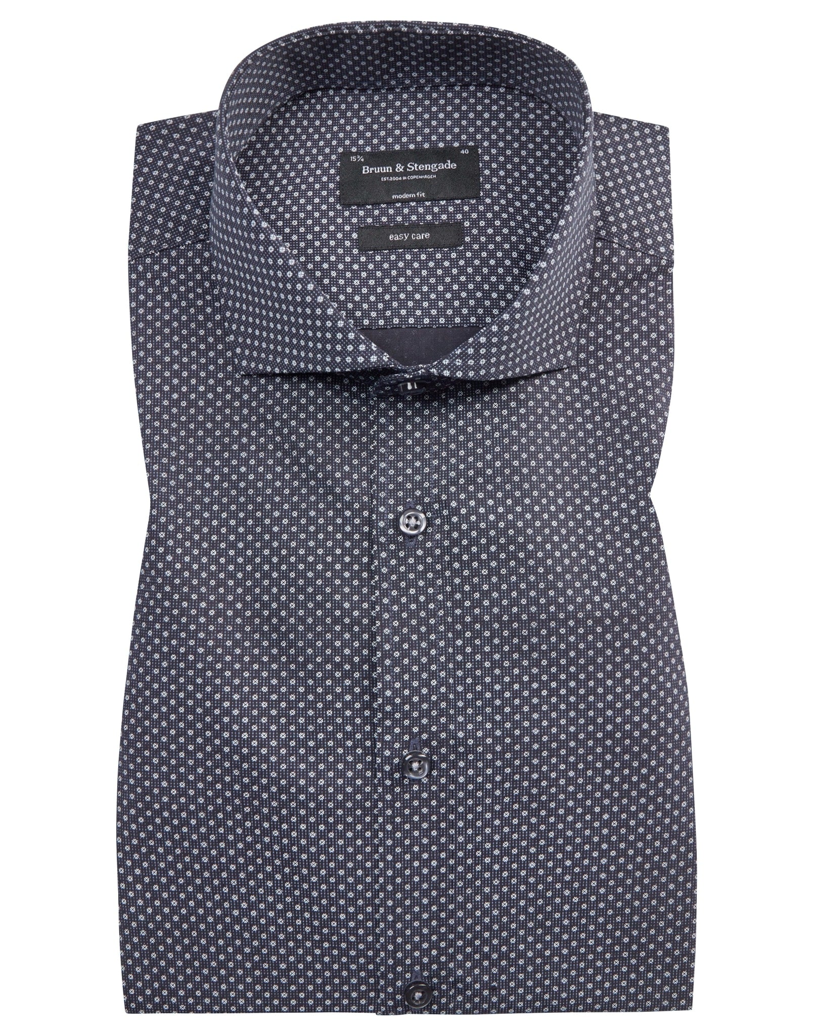 BS Bowen Modern Fit Skjorte - Navy