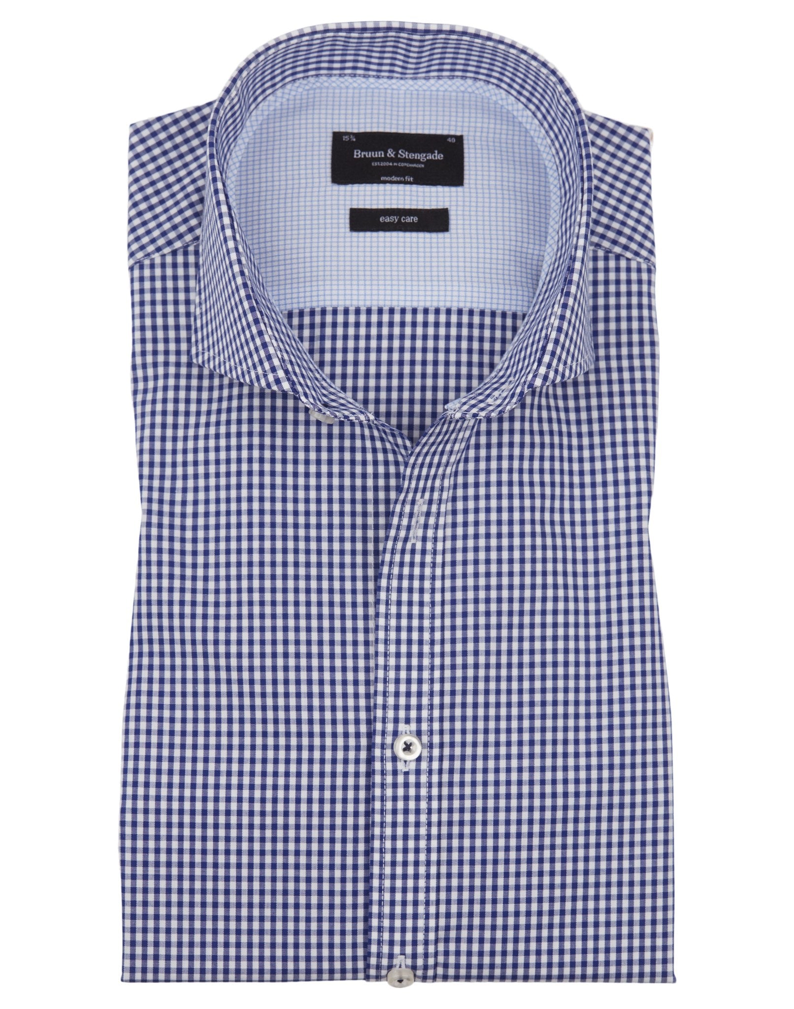BS Clarke Modern Fit Skjorte - Blue