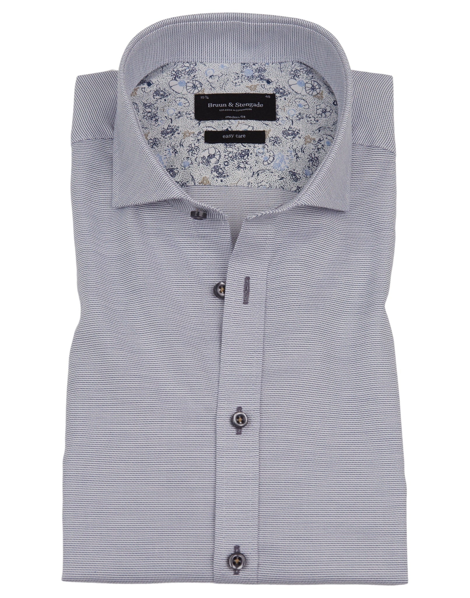 BS Depay Modern Fit Skjorte - Blue
