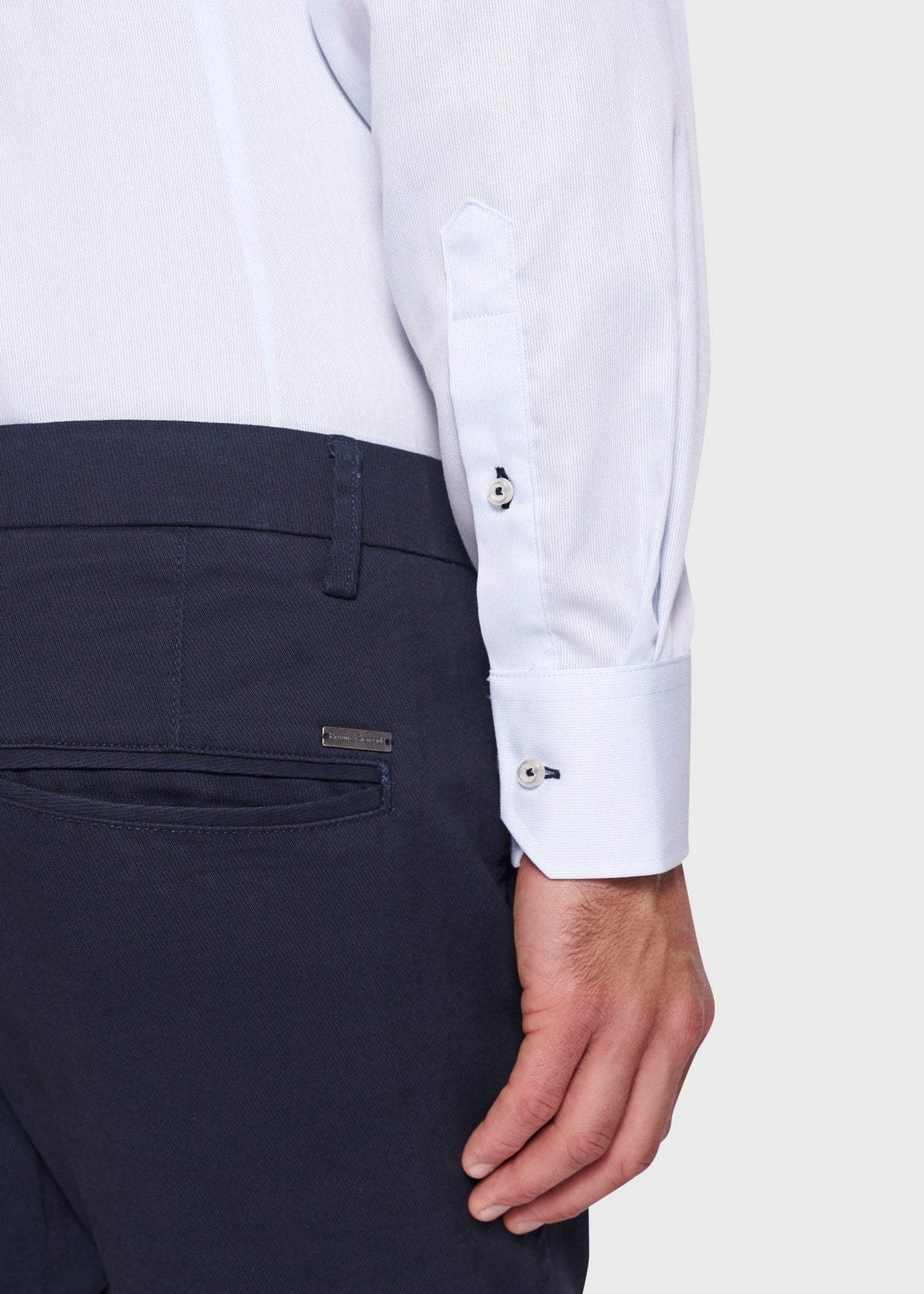 BS Djemba Modern Fit Shirt Light Blue - Light Blue