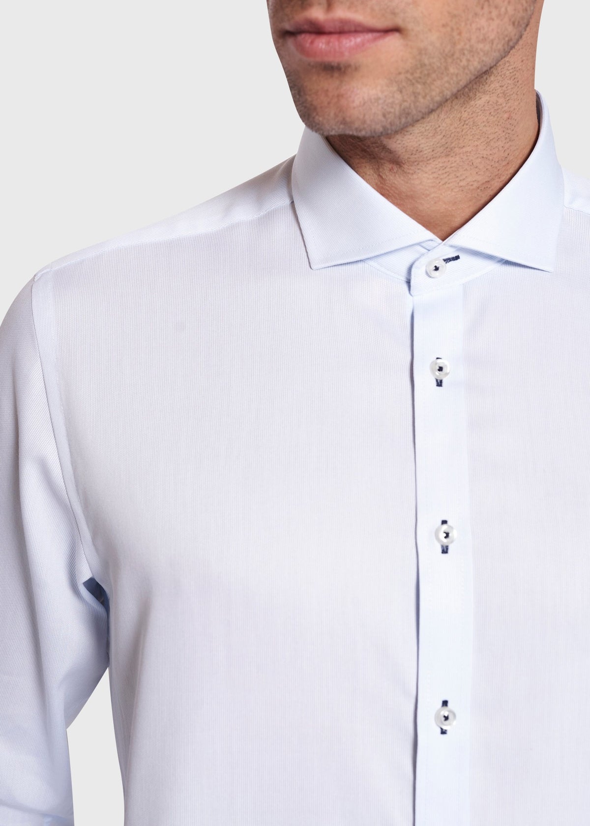 BS Djemba Modern Fit Shirt Light Blue - Light Blue