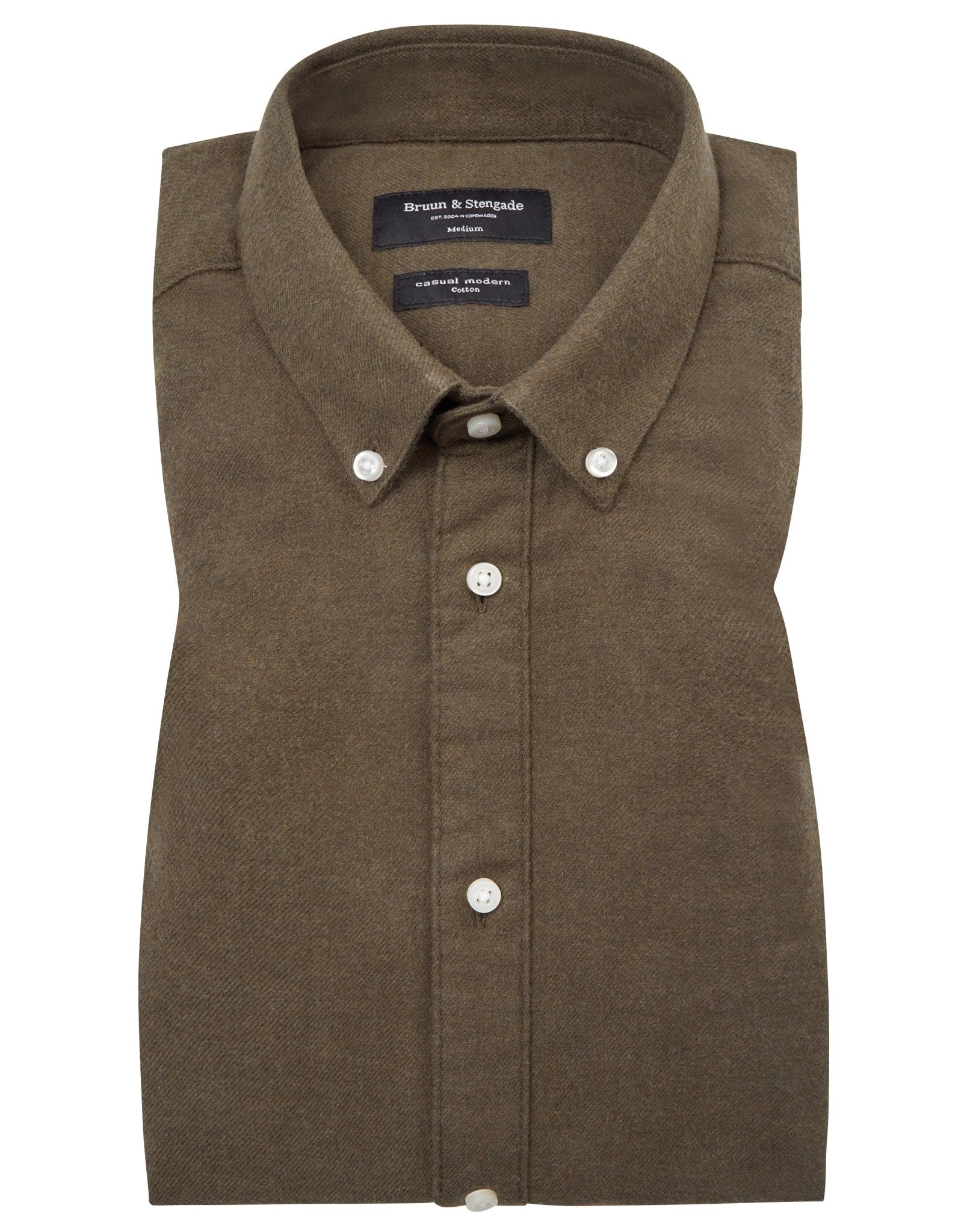 BS Ebruma Casual Modern Fit Skjorte - Green