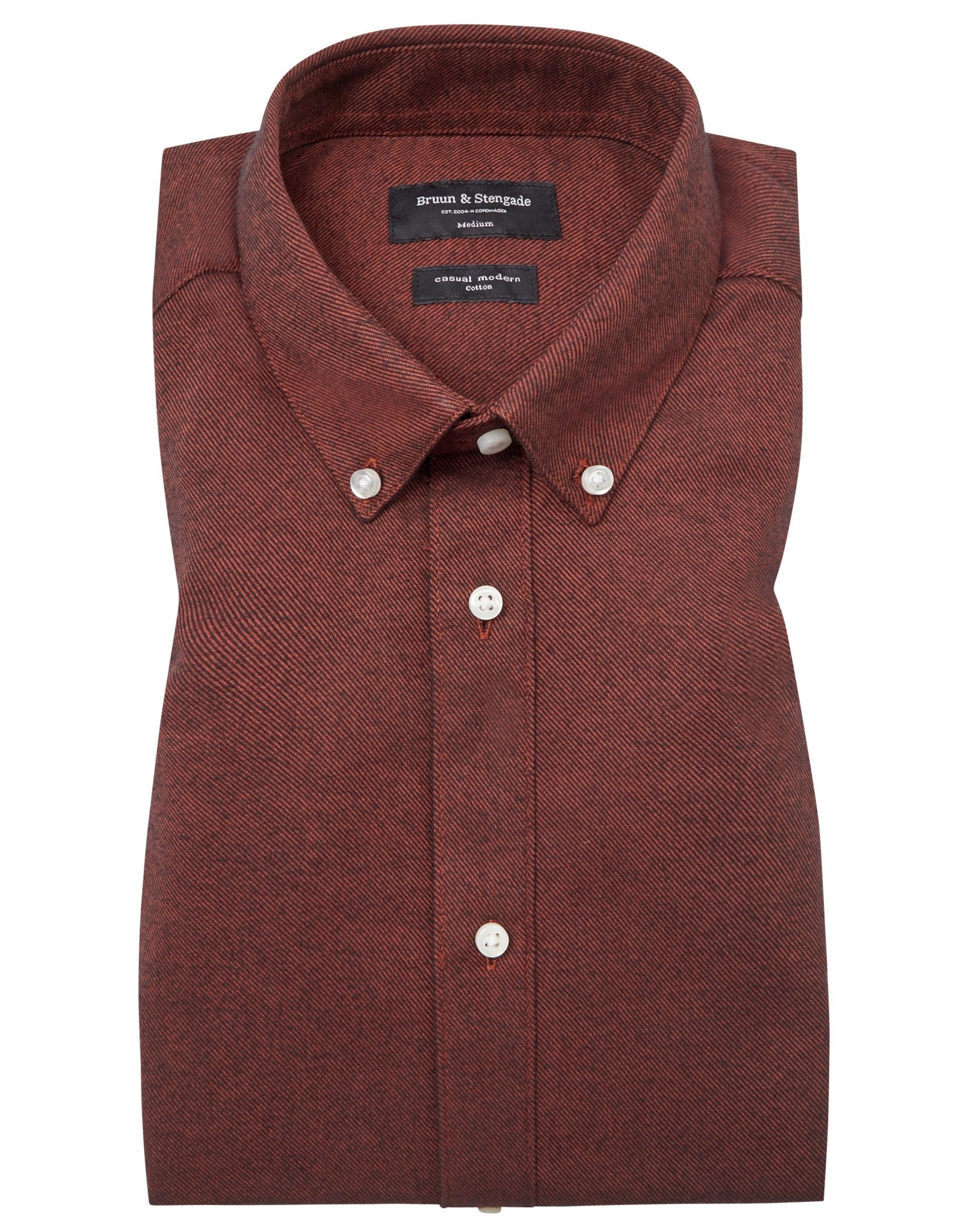 BS Ebruma Casual Modern Fit Skjorte - Orange