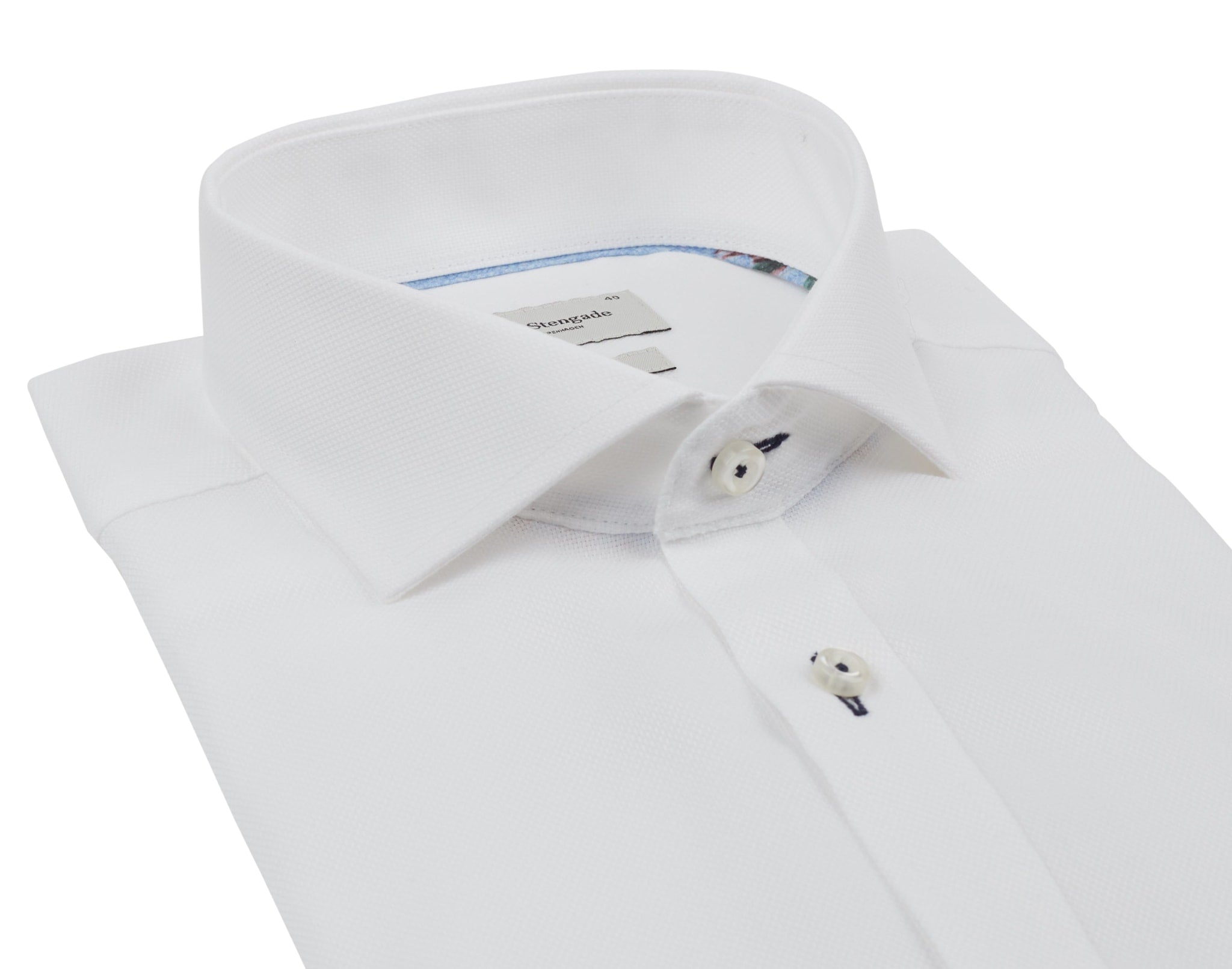 BS Eli Slim Fit Skjorte - White