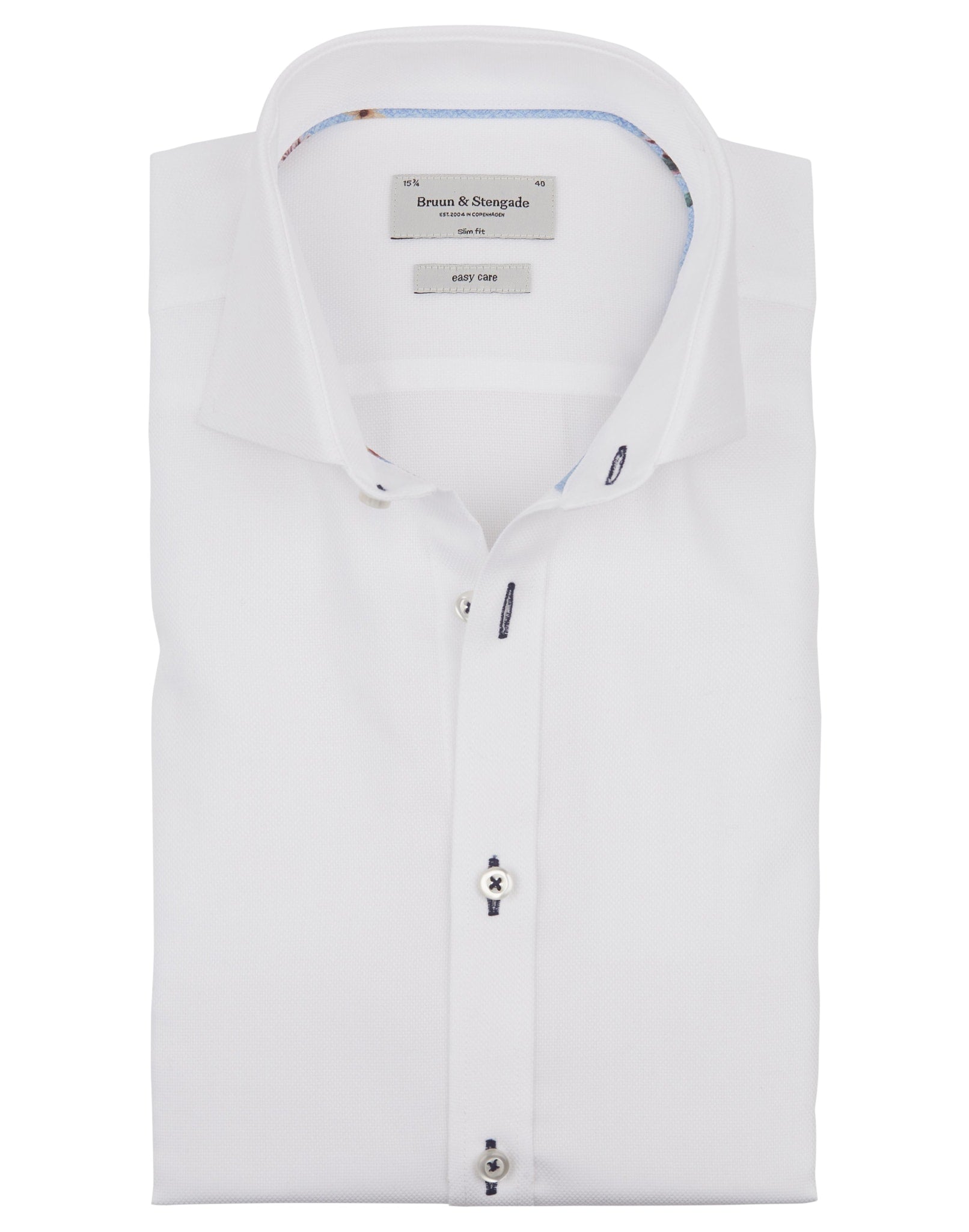 BS Eli Slim Fit Skjorte - White