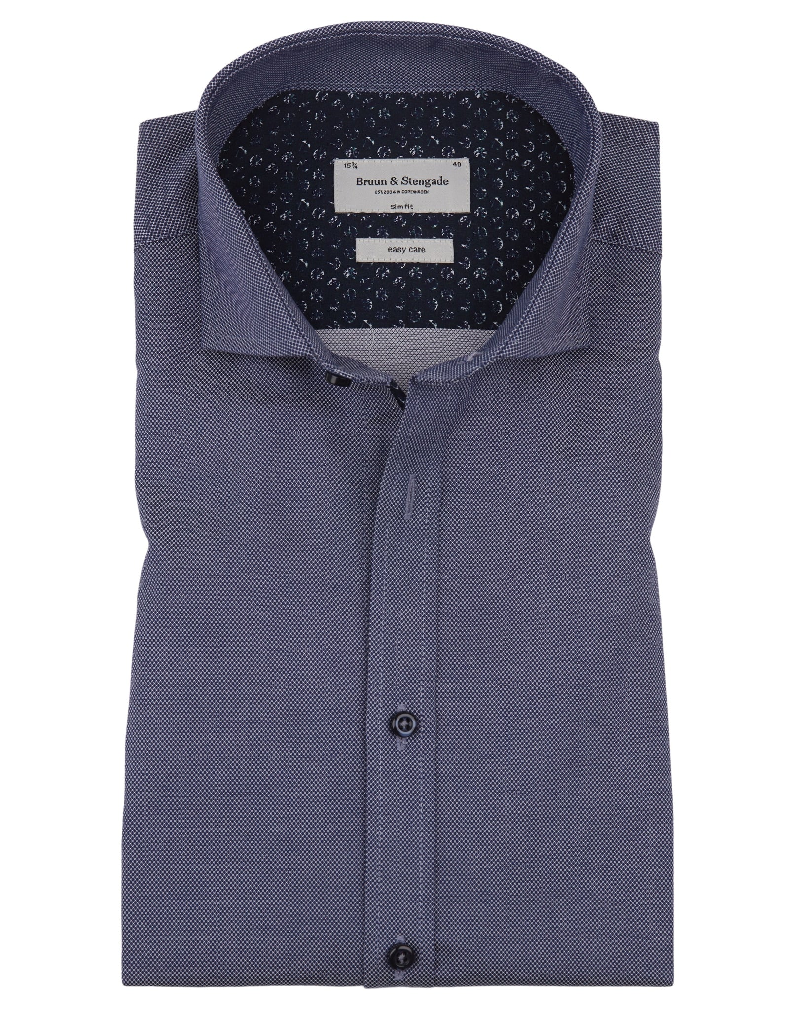 BS Gemma Slim Fit Skjorte - Navy