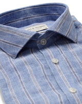 BS Lismore Casual Slim Fit Shirt - Blue/Grey