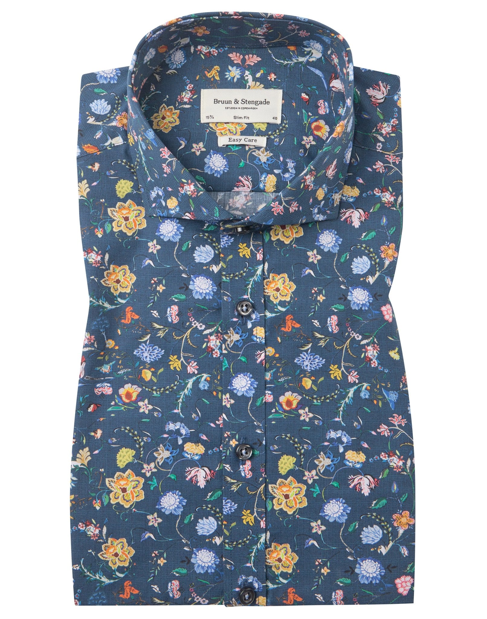 BS Gullit Slim Fit Skjorte - Dark Blue