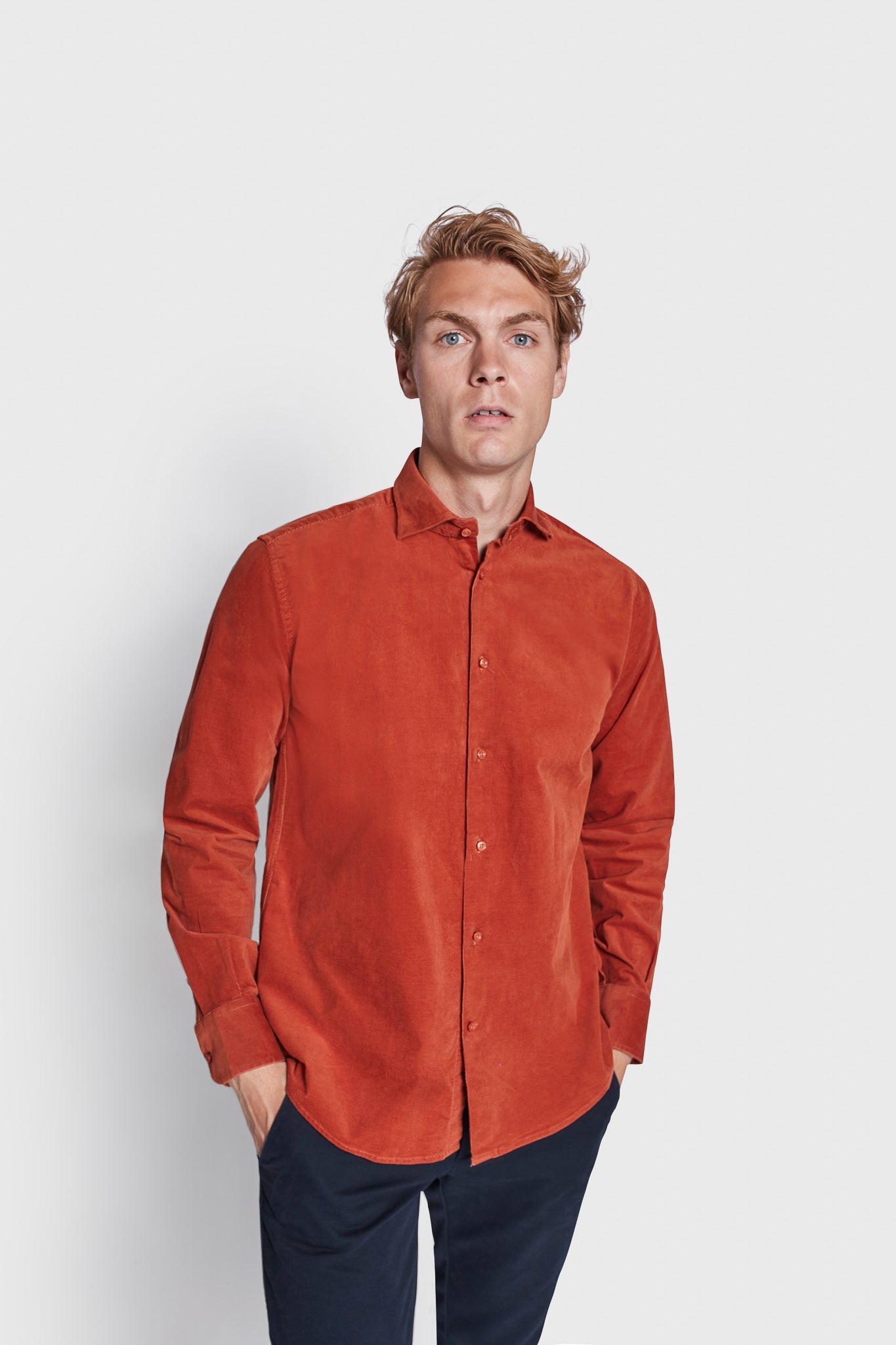 BS Jallow Casual Modern Fit Skjorte - Orange