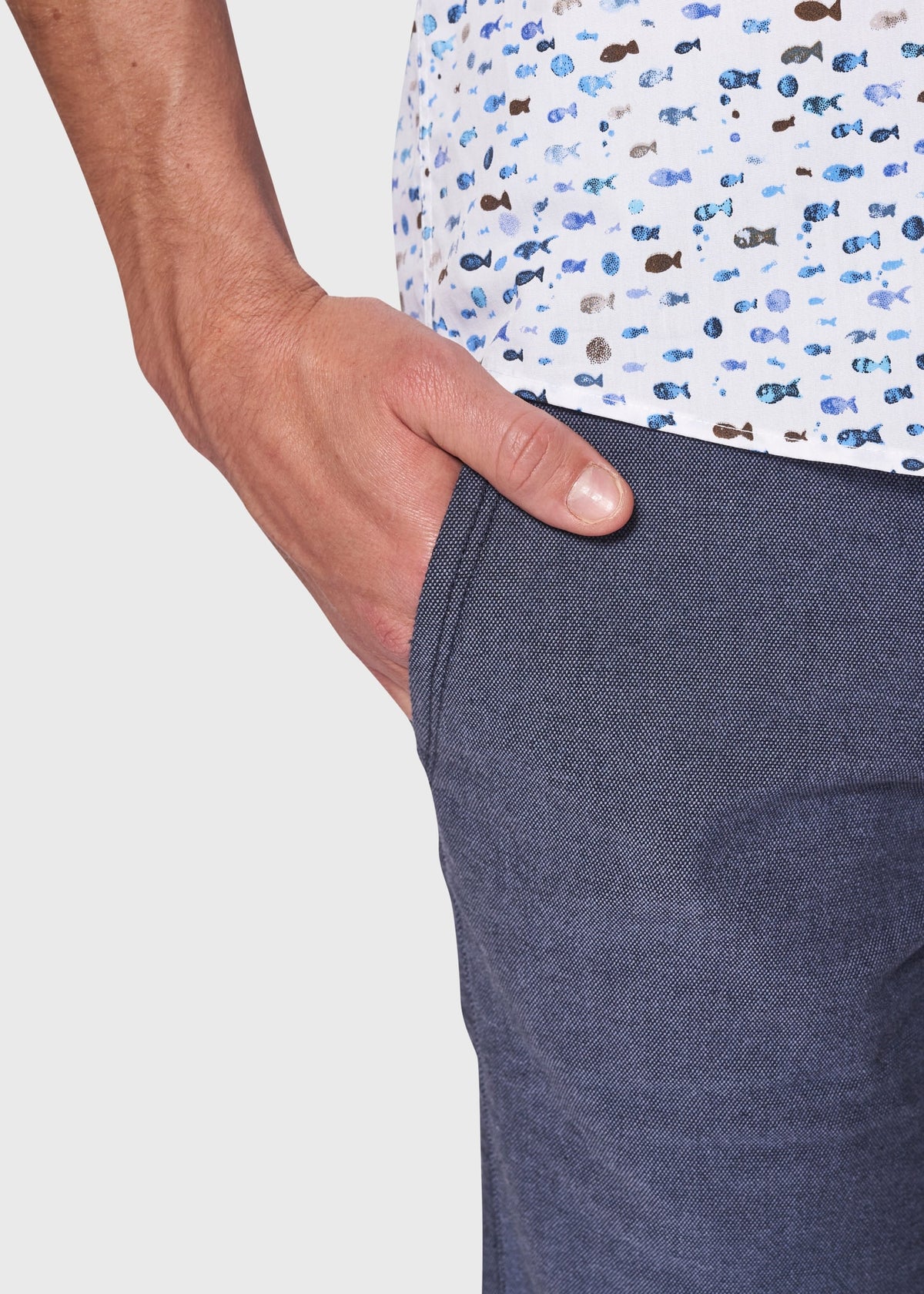 BS James Slim Fit Shorts - Blue