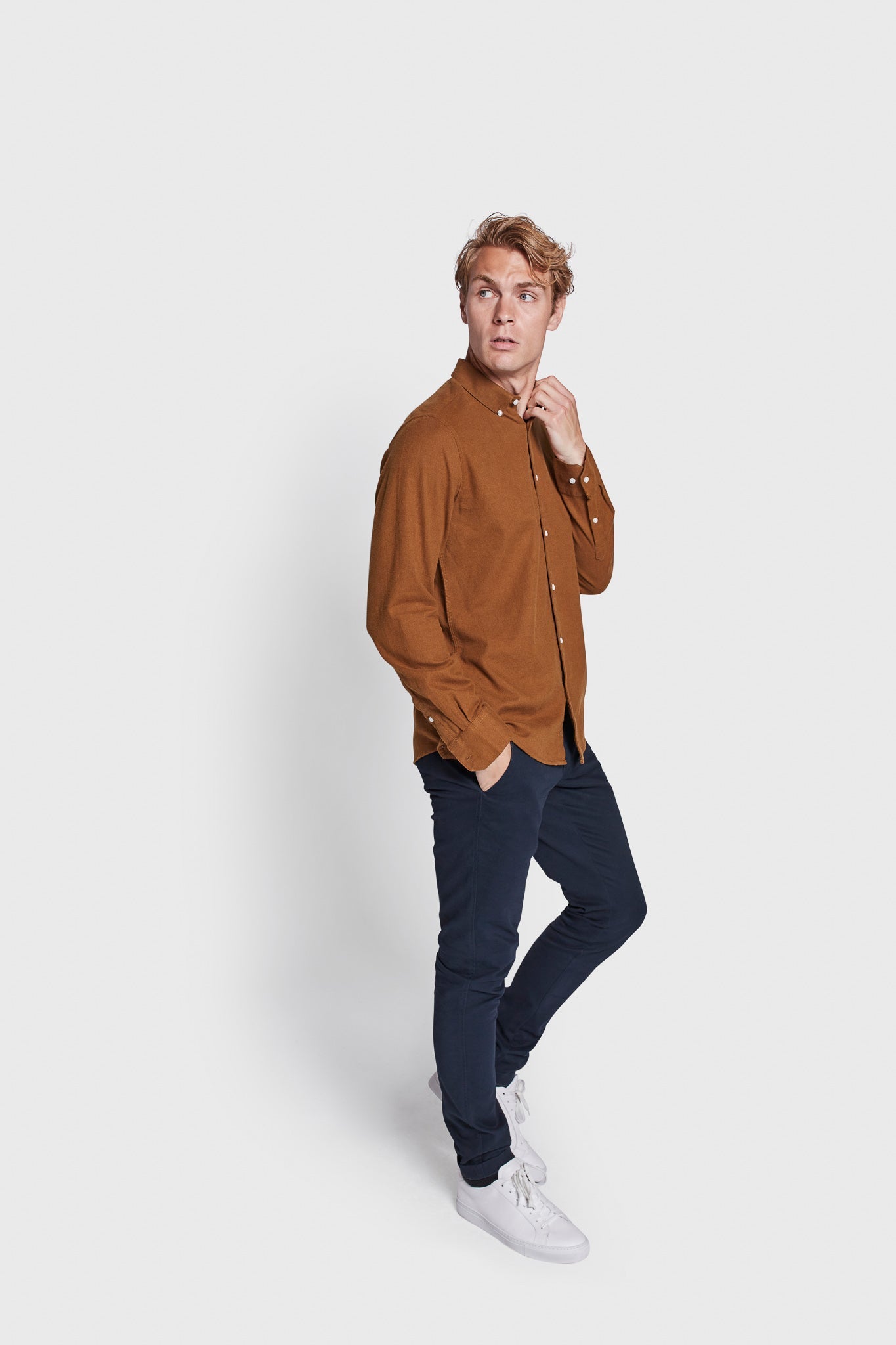 BS Ebruma Casual Modern Fit Skjorte - Ochre