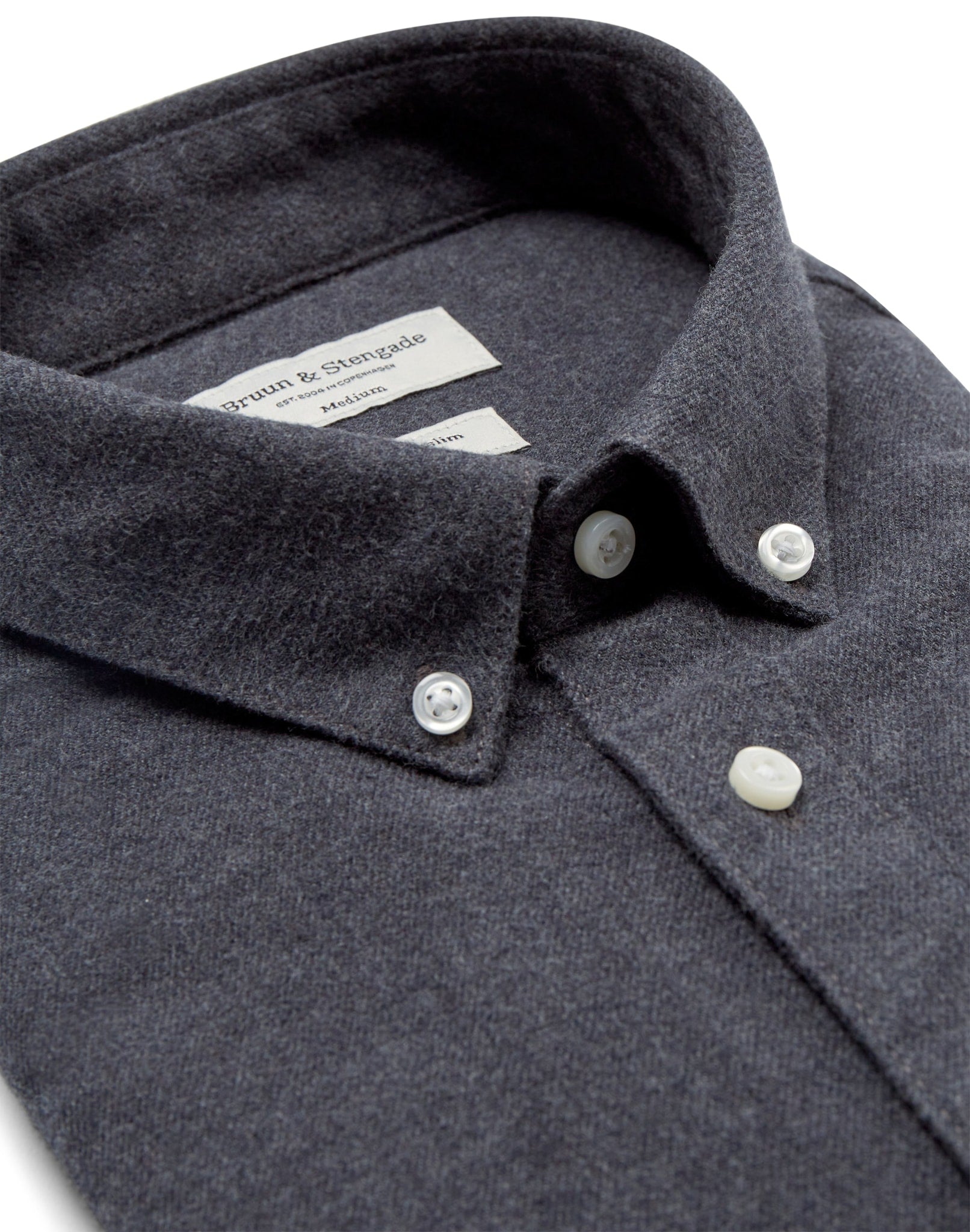 BS Jobe Casual Slim Fit Skjorte - Dark Grey